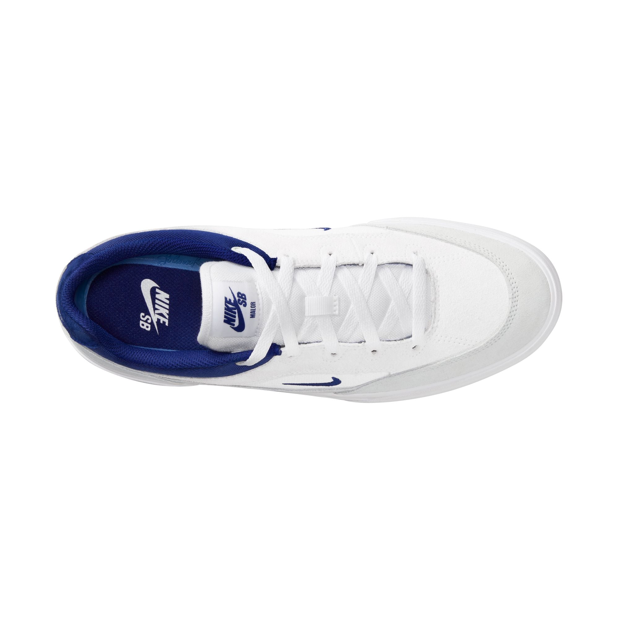 Nike SB Malor Shoes - White/Deep Royal Blue-Platinum Tint