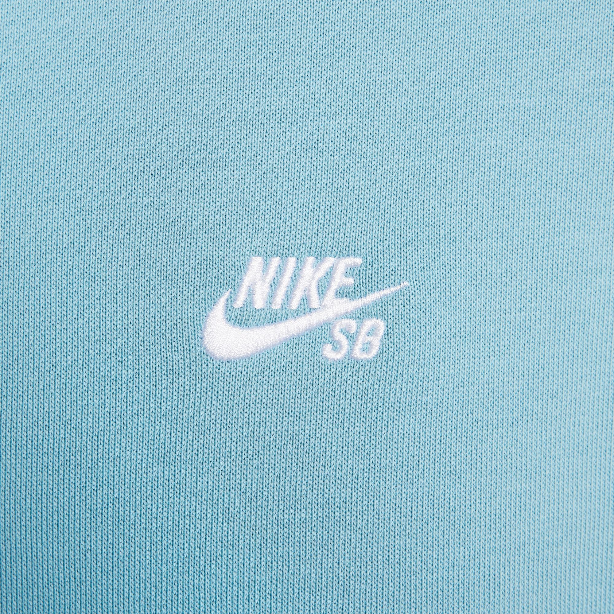 Nike SB Essential Hooded Sweatshirt - Denim Turquoise/White