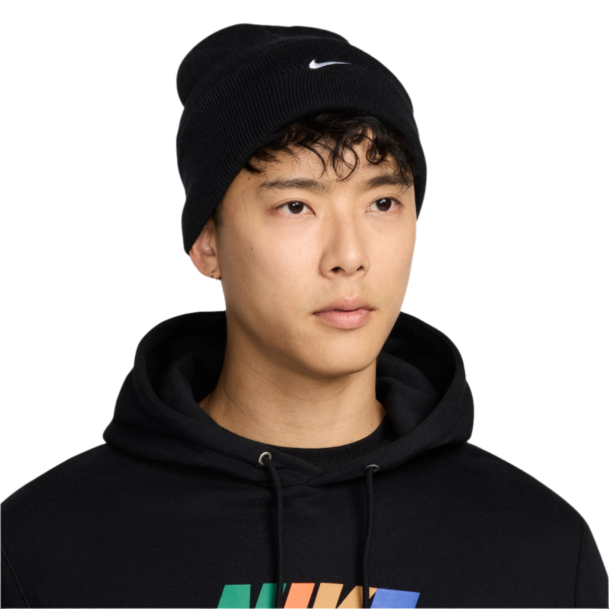 Nike Peak Beanie - Black/White