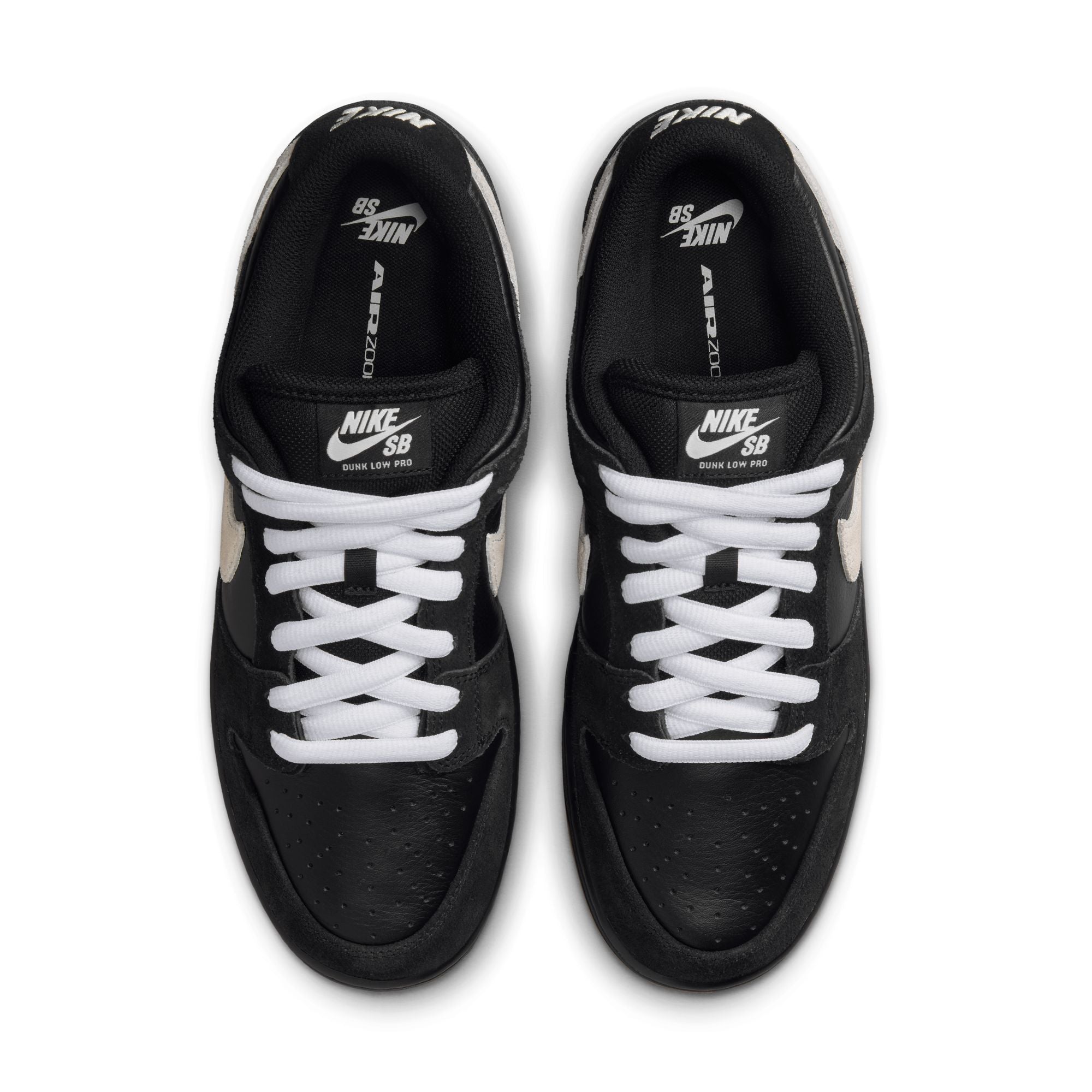 Nike SB Dunk Low Pro Shoes - Black/White-Black-Gum Light Brown