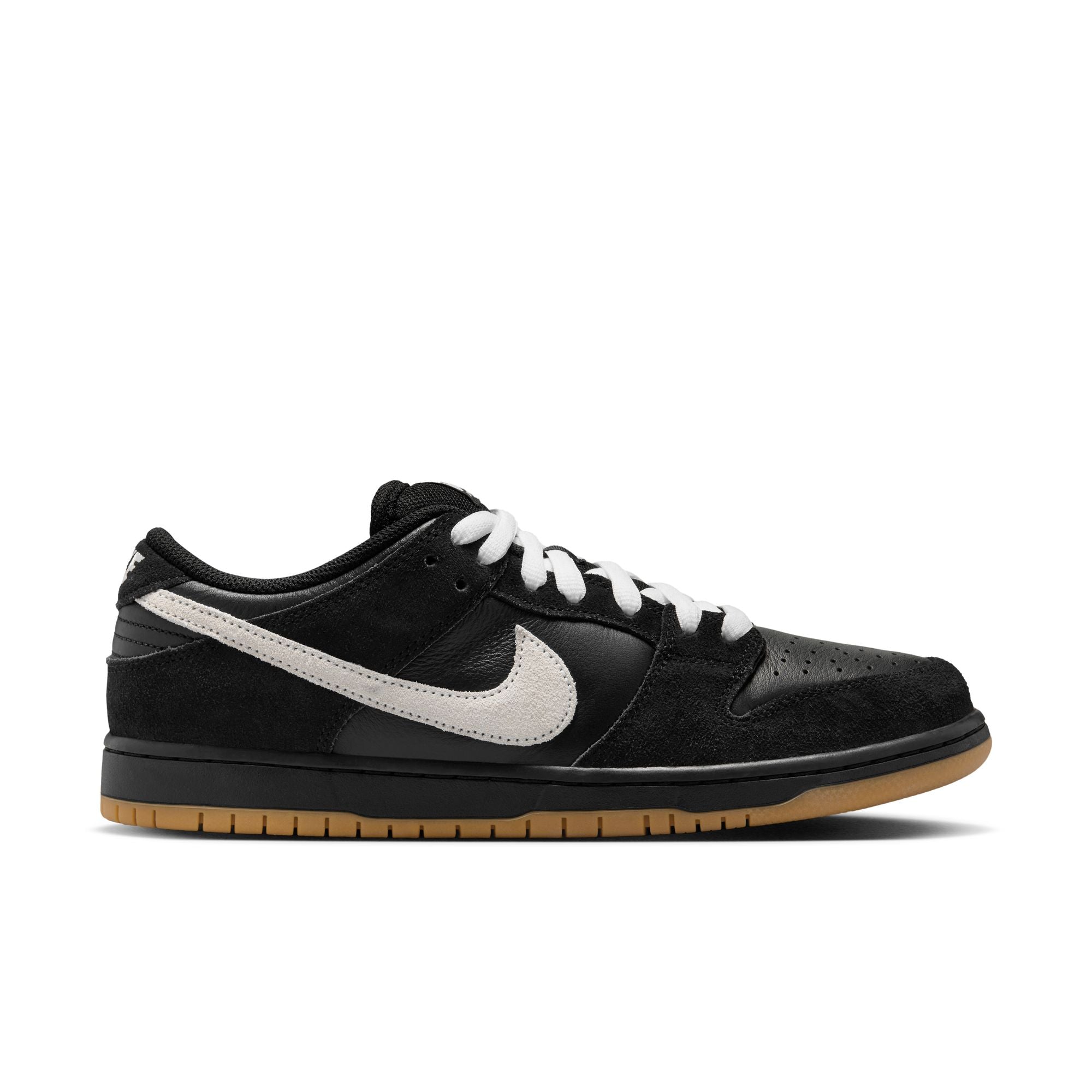 Nike SB Dunk Low Pro Shoes - Black/White-Black-Gum Light Brown