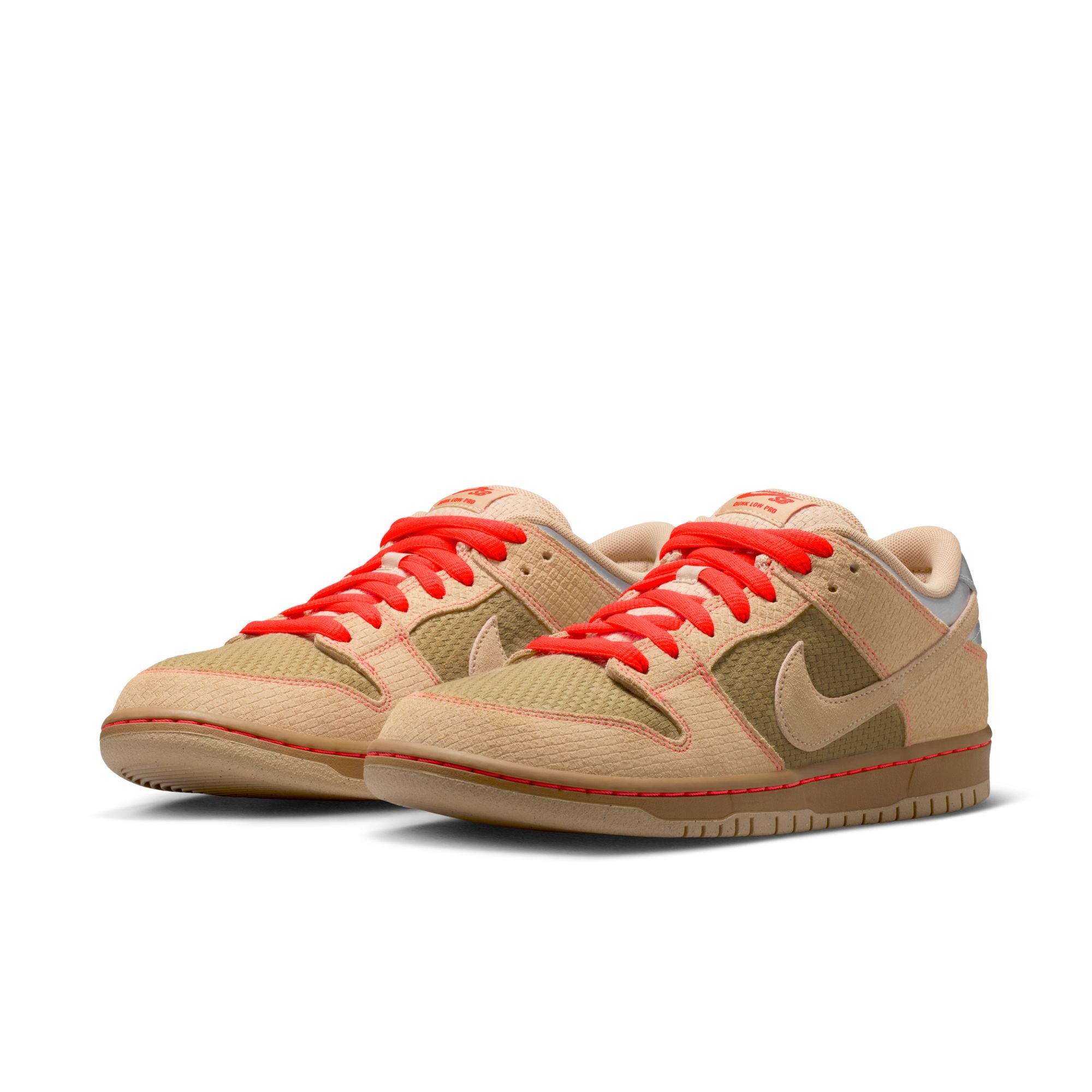 Nike SB Dunk Low Pro "Som Tum" Shoes - Canvas/Vachetta Tan-Parachute-Biege