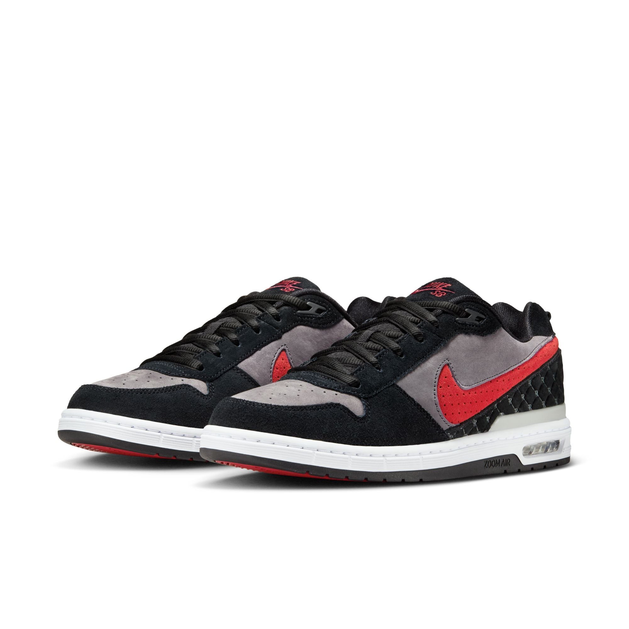 Nike SB P-Rod 1 Paul Rodriguez Shoes - Black/Varsity Red-Flint Grey-Black