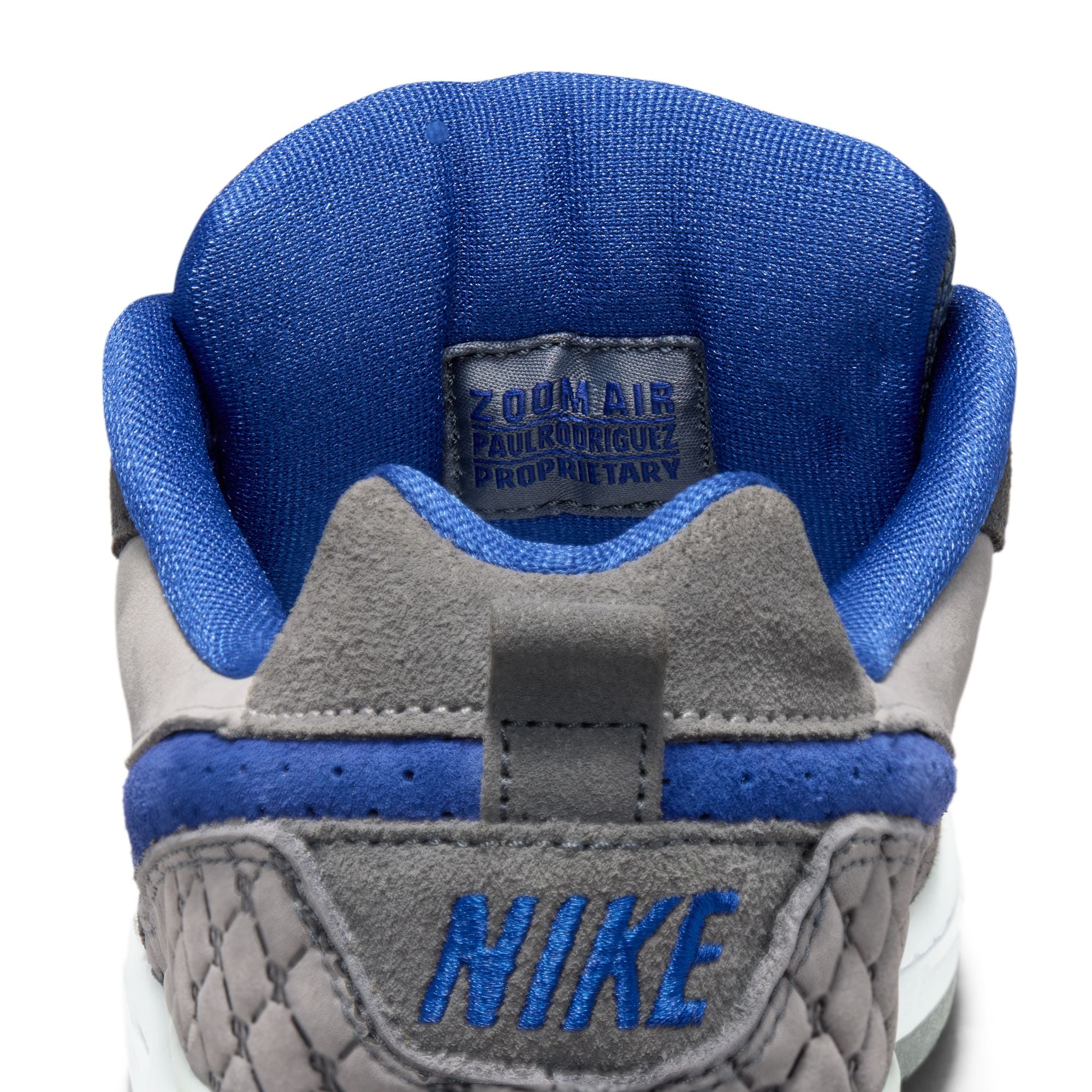Nike SB P-Rod 1 Paul Rodriguez Shoes - Flint Grey/Deep Royal Blue-Flint Grey