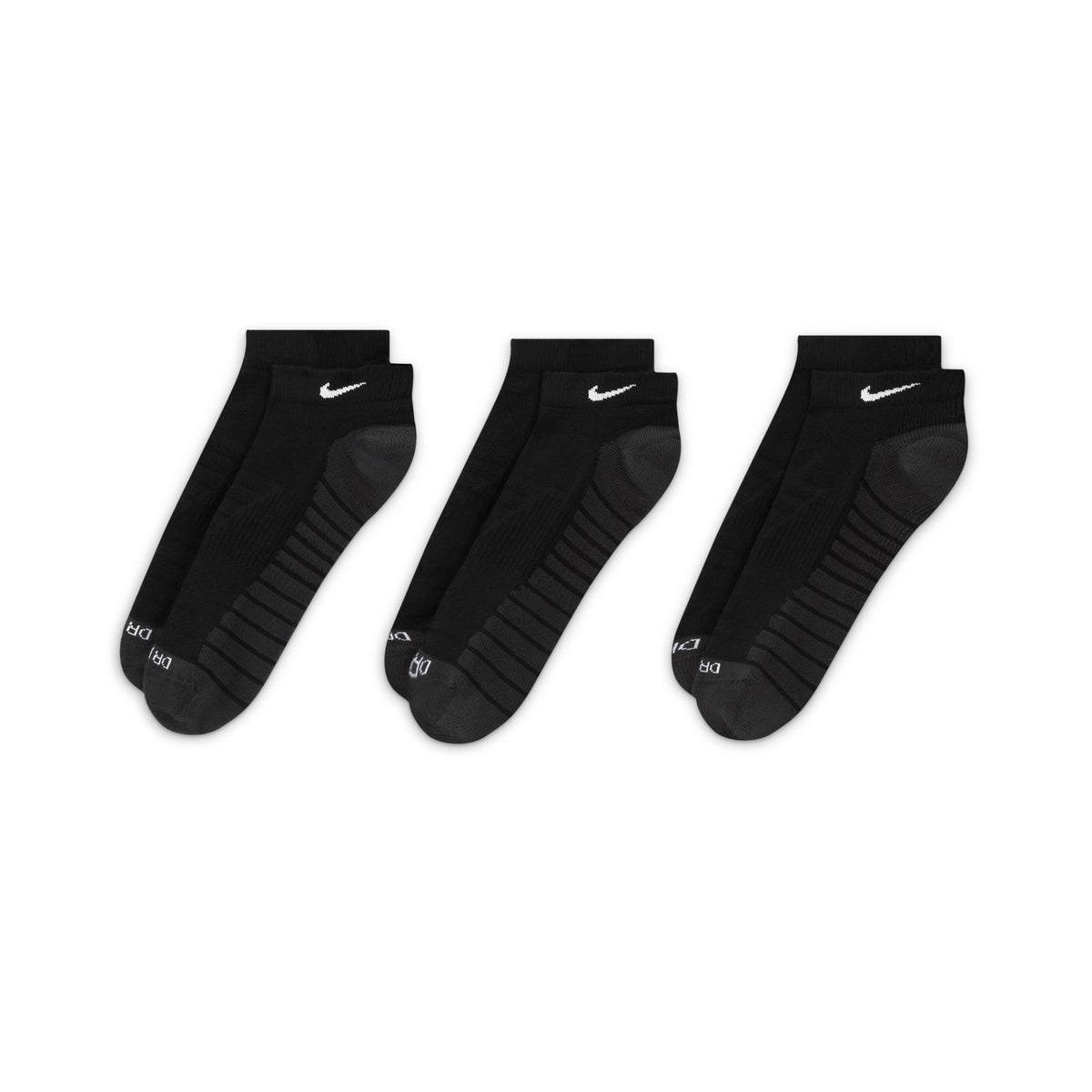 Nike Everyday Max Cushioned Ankle Socks 3 Pack - Black/Anthracite/White