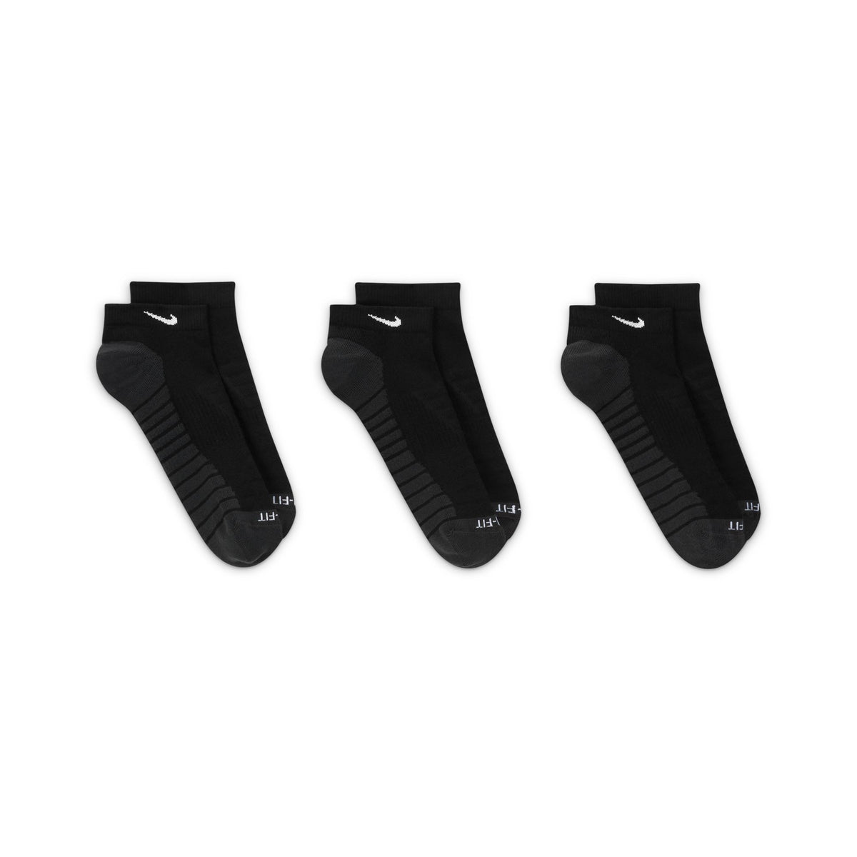Nike Everyday Max Cushioned Ankle Socks 3 Pack - Black/Anthracite/White