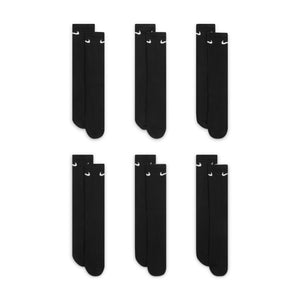 Nike Everyday Cushioned Training Crew Socks - Black/White 6 Pack