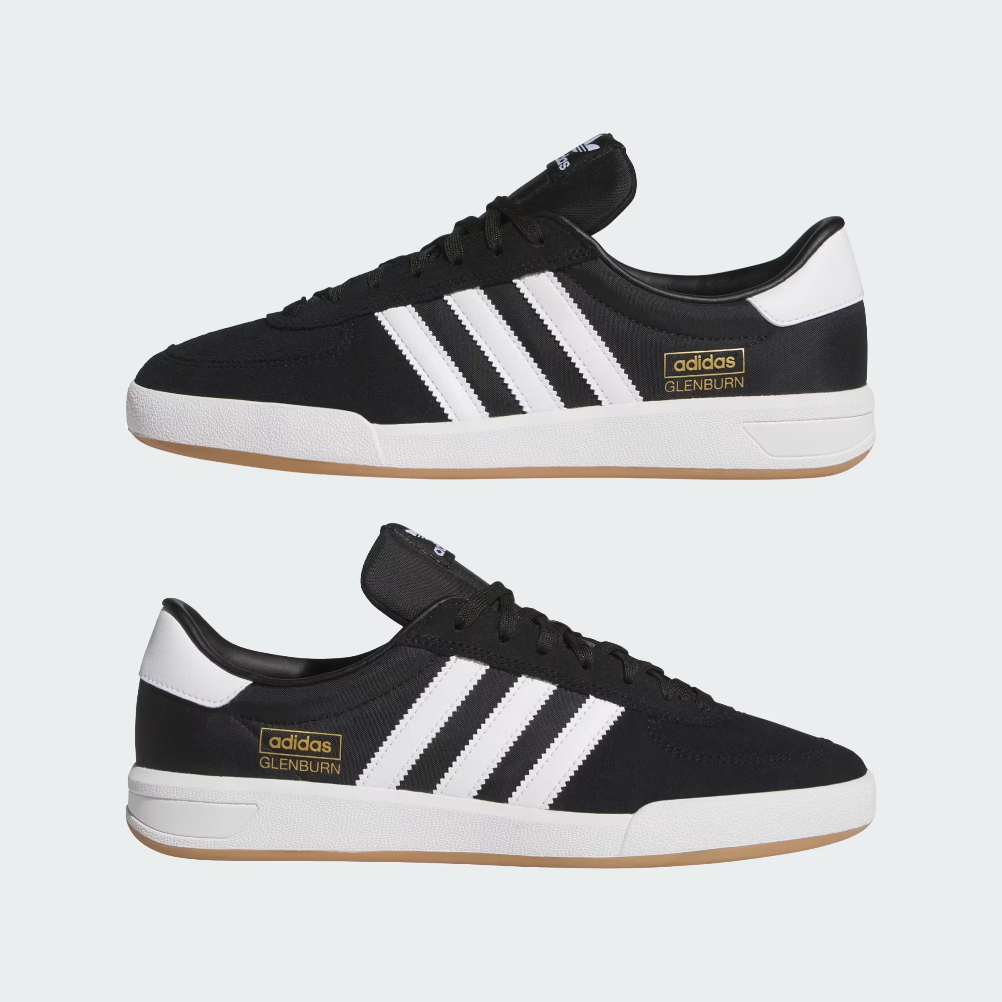 Adidas Skateboarding Glenburn Shoes - Core Black/Cloud White/Gum