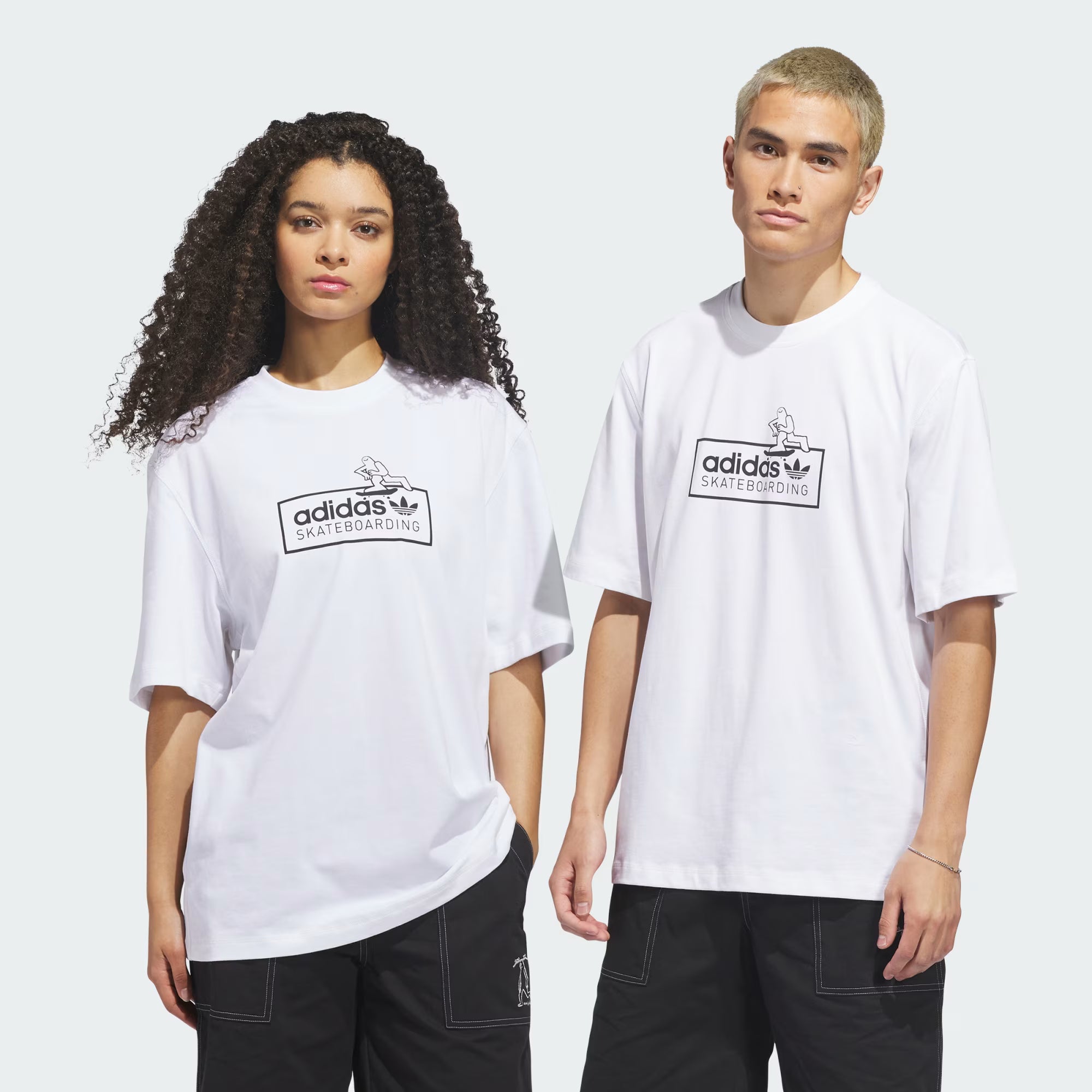 Adidas Skateboarding x Mark Gonzales Logo T-Shirt - White/Black