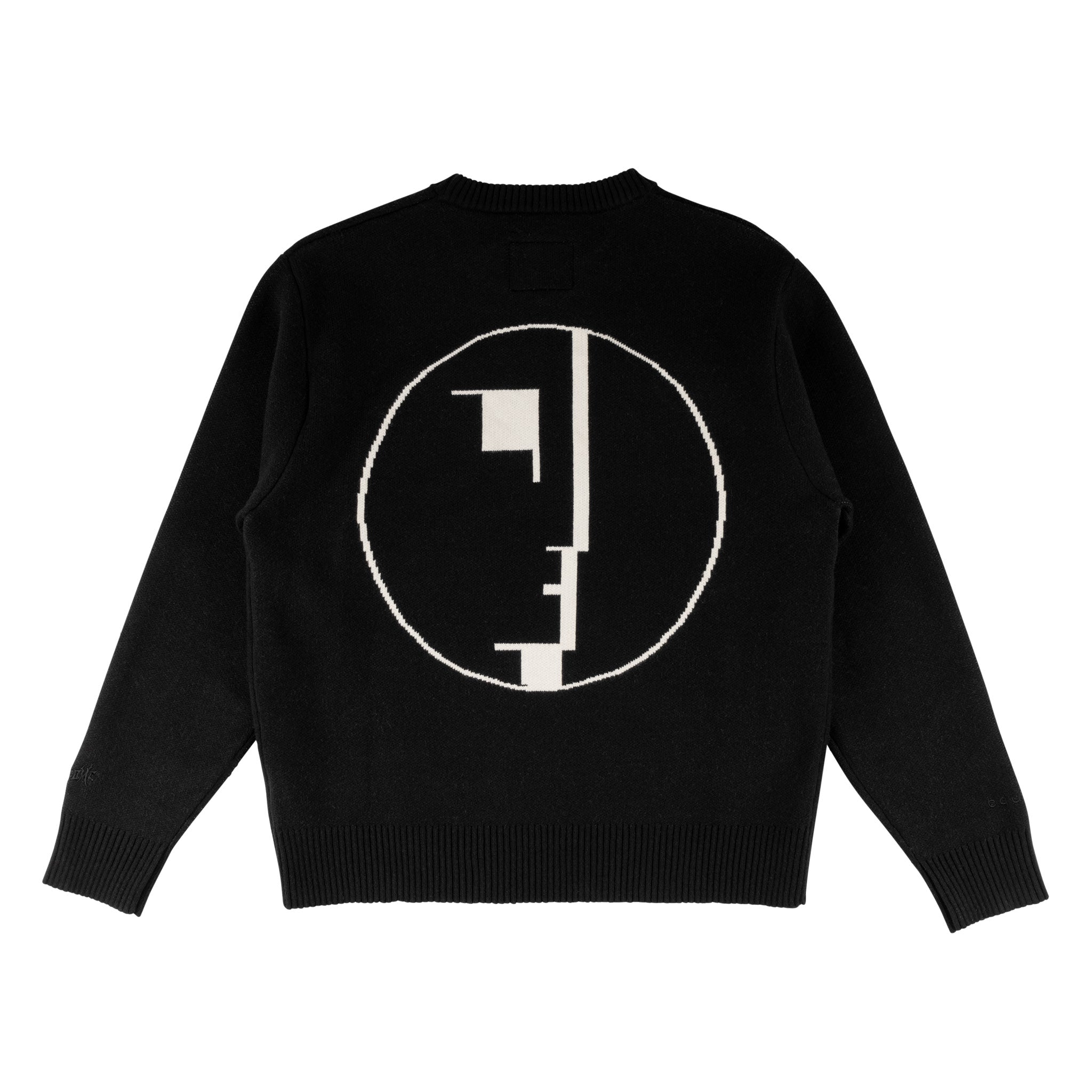 Welcome x Bauhaus Emblem Knitted Sweater - Black