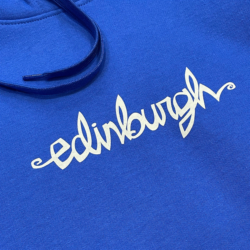 Chocolate Flip The Script Edinburgh Hooded Sweatshirt - Royal Blue