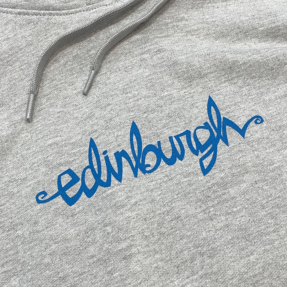 Chocolate Flip The Script Edinburgh Hooded Sweatshirt - Heather Grey