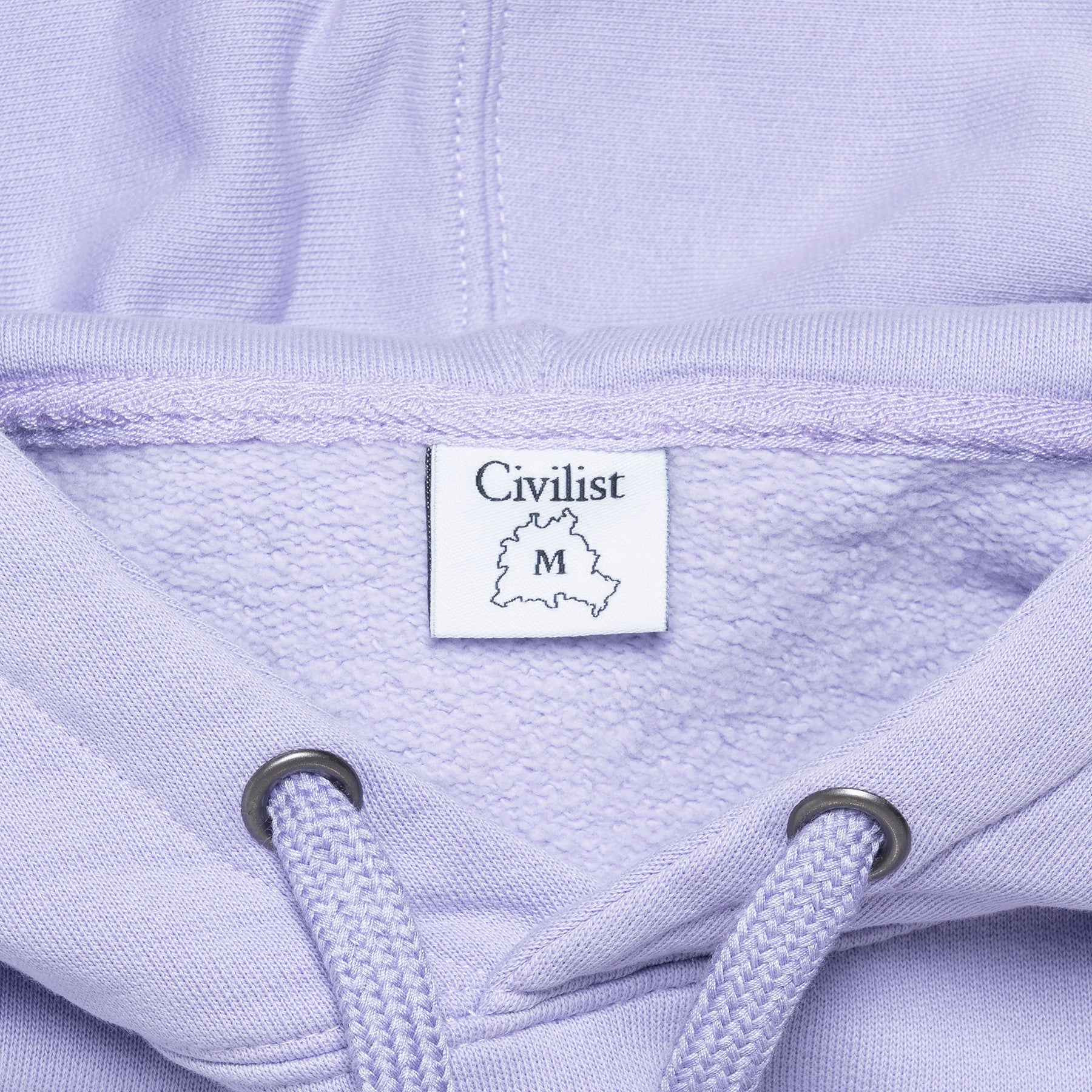 Civilist Curl Hooded Sweatshirt - Lavender