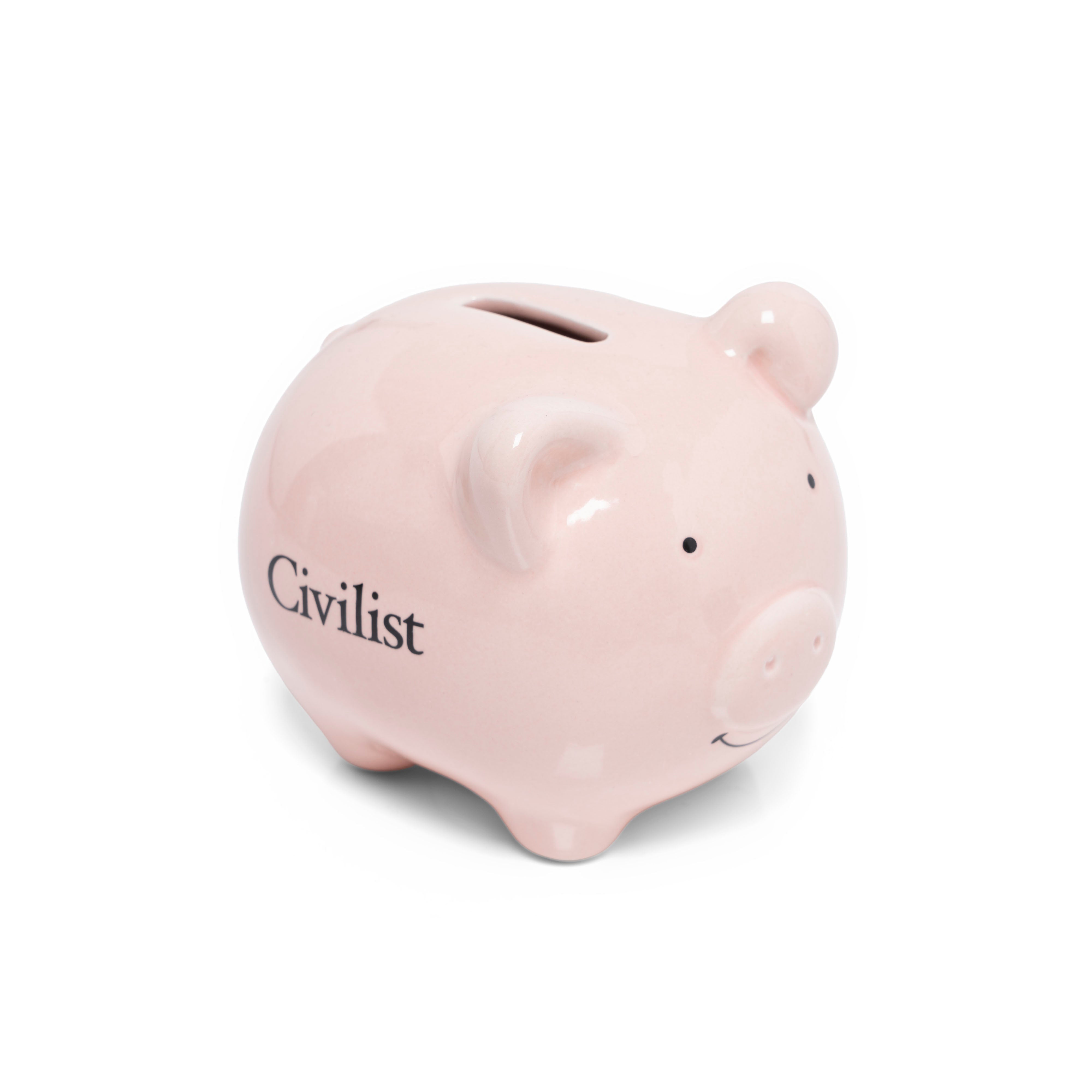 Civilist Piggy Bank - Pink