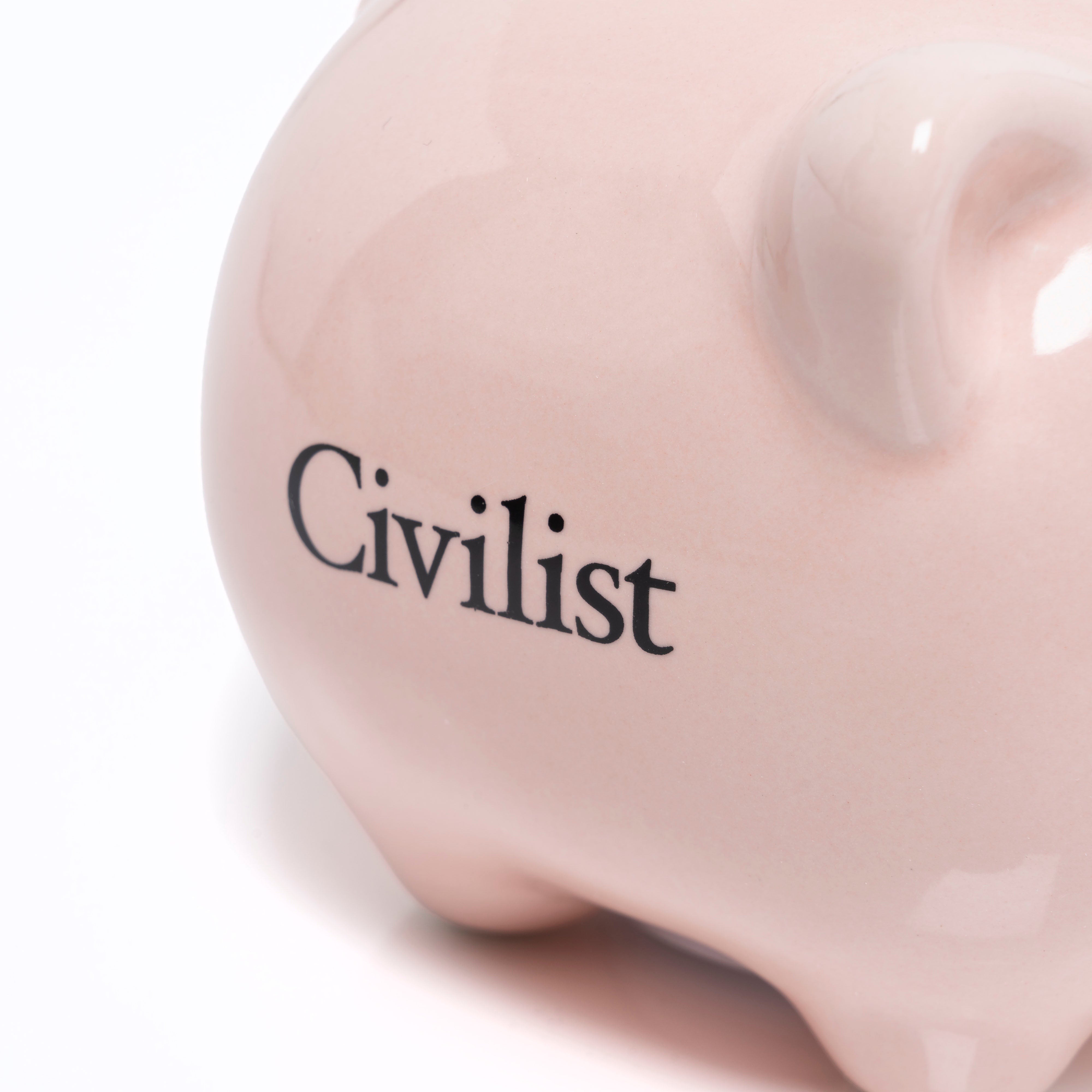 Civilist Piggy Bank - Pink