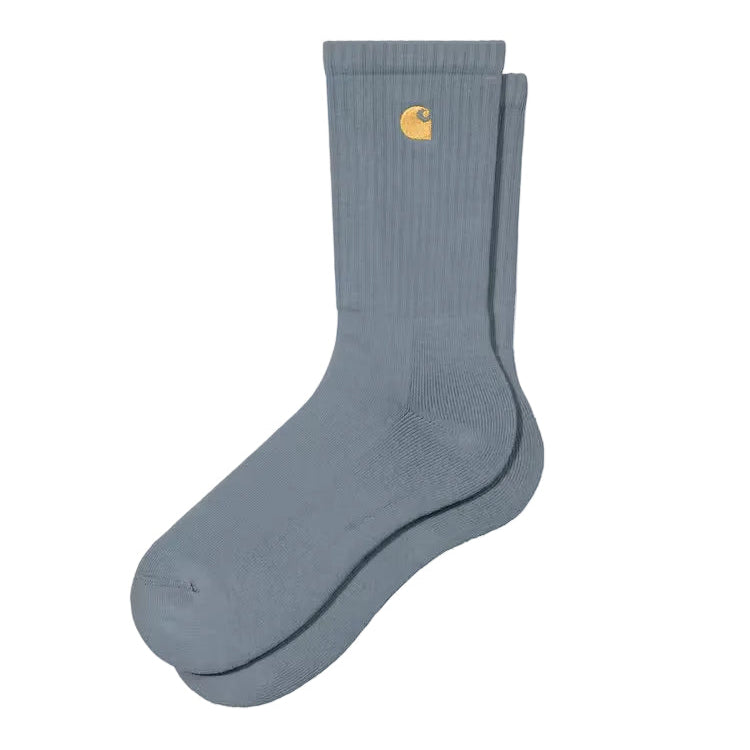Carhartt WIP Chase Socks - Cozy Blue/Gold