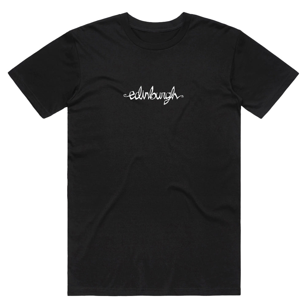 Chocolate Flip The Script Edinburgh T-shirt - Black