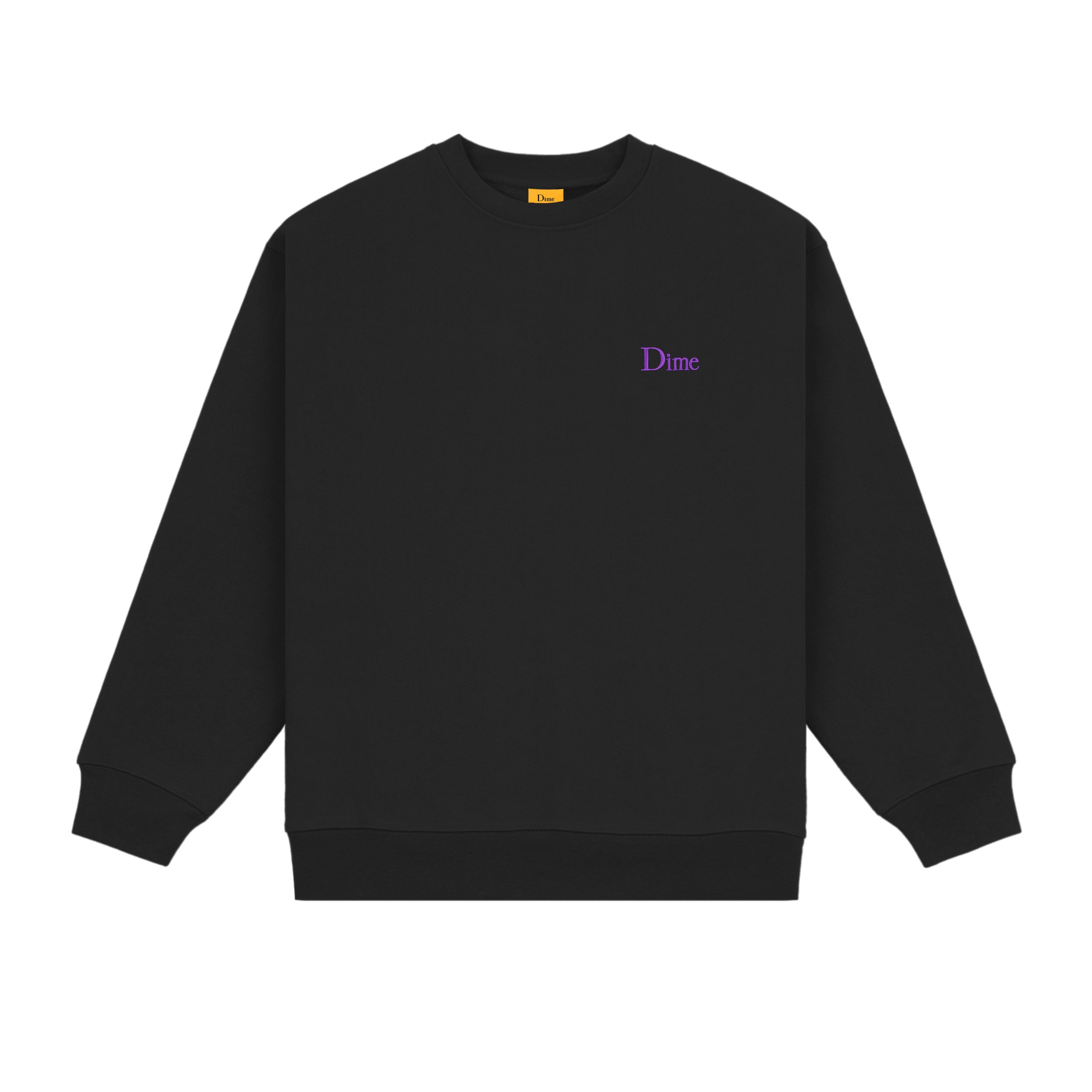Dime Classic Small Logo Crewneck Sweatshirt - Black