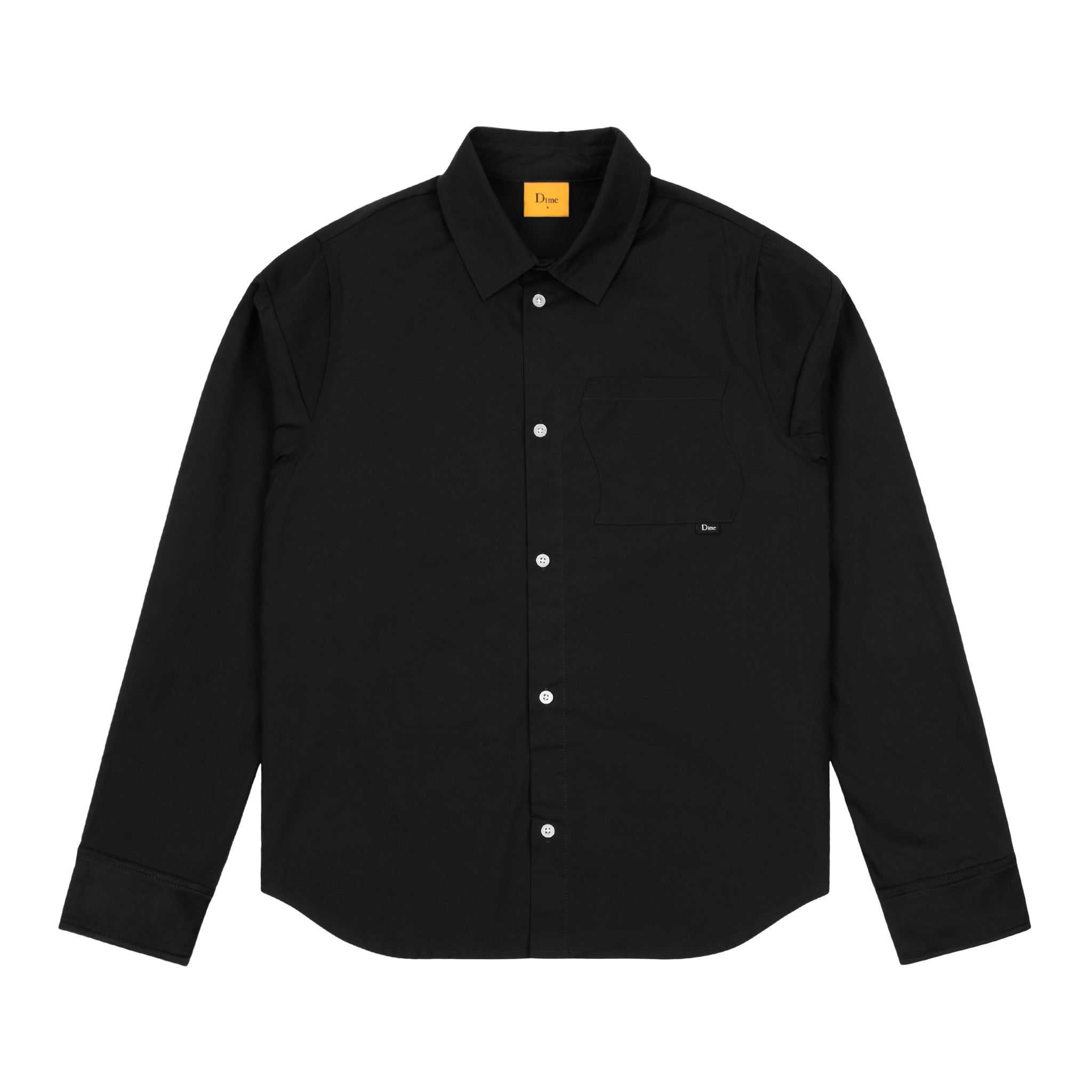 Dime Button Up Shirt - Black - Focus