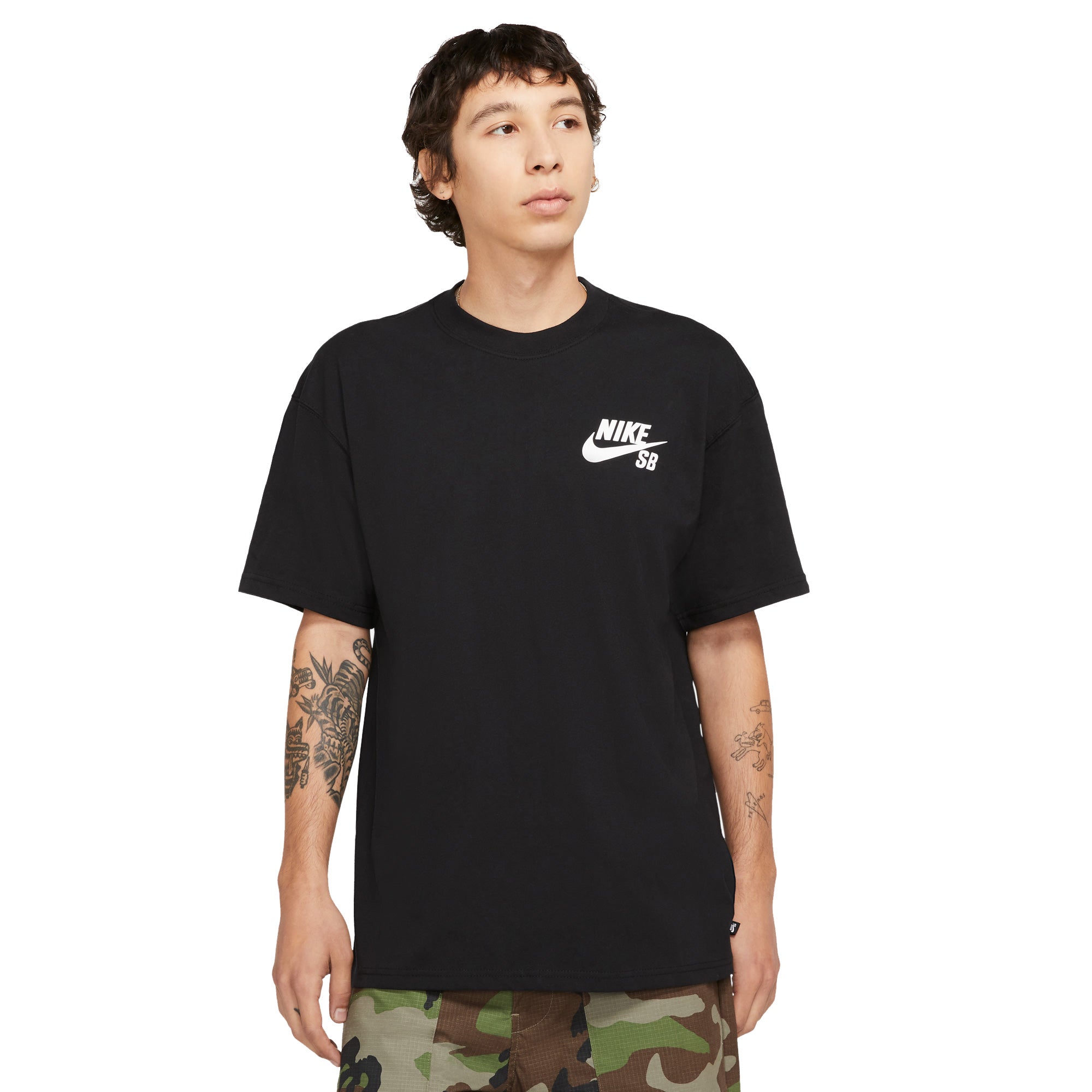 Nike SB Icon Logo T-shirt - Black/White