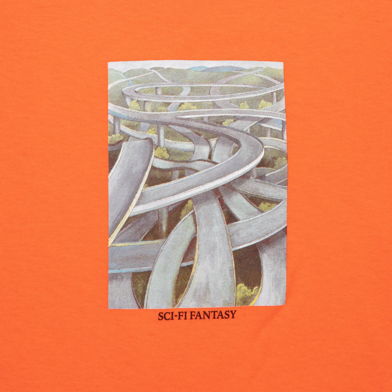 Sci-Fi Fantasy Freeway T-shirt - Orange