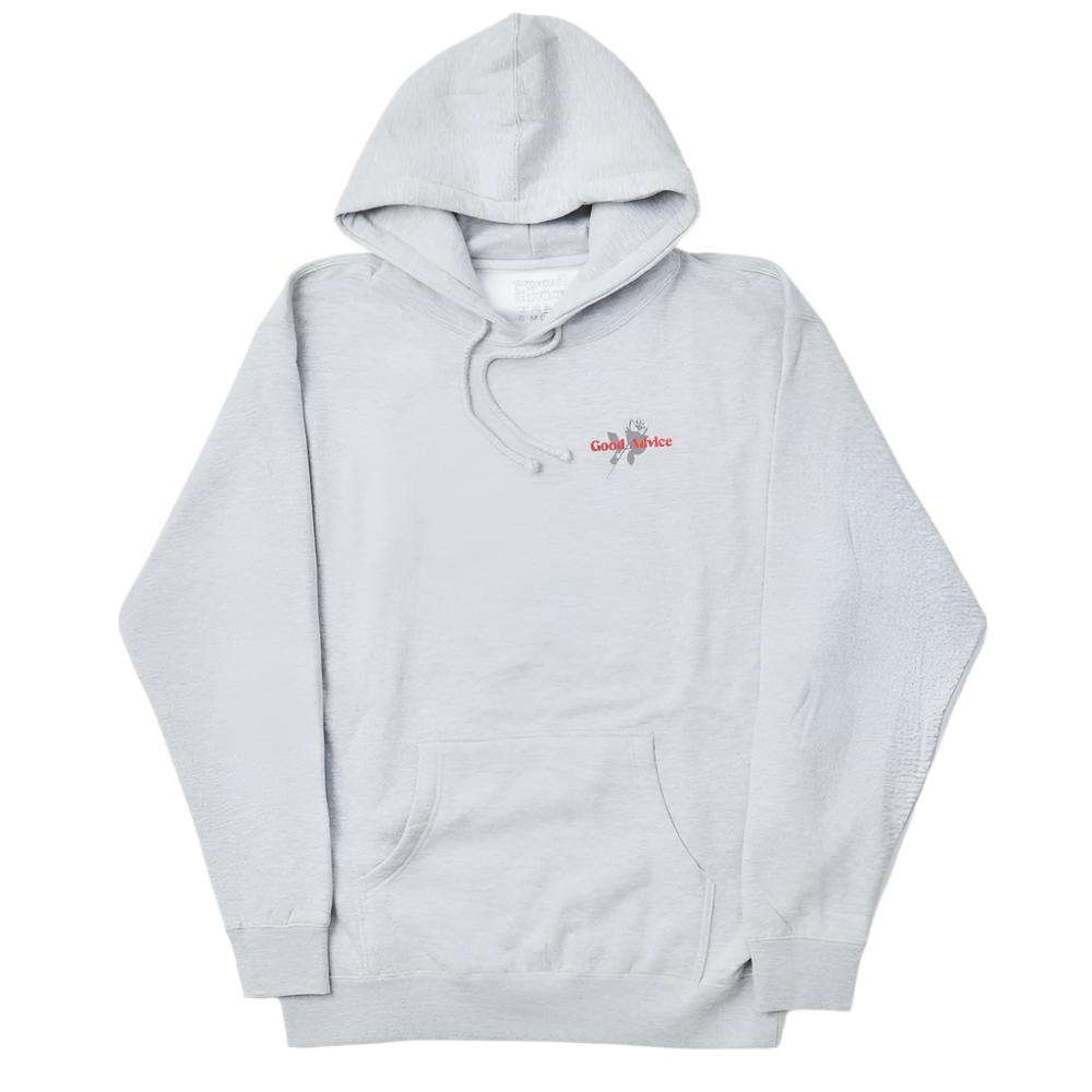 Good Advice Chat Line Hooded Sweatshirt - Heather Grey