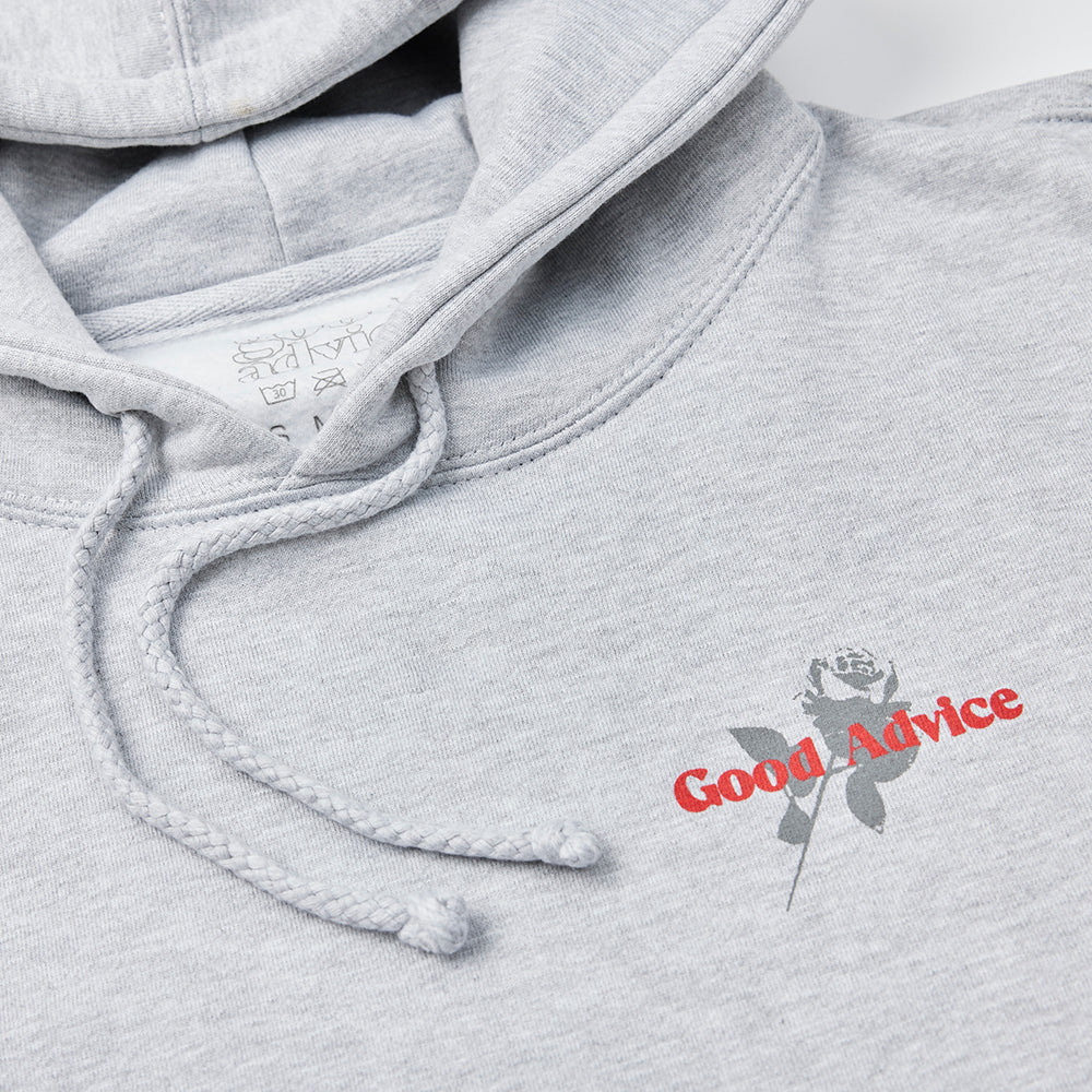 Good Advice Chat Line Hooded Sweatshirt - Heather Grey