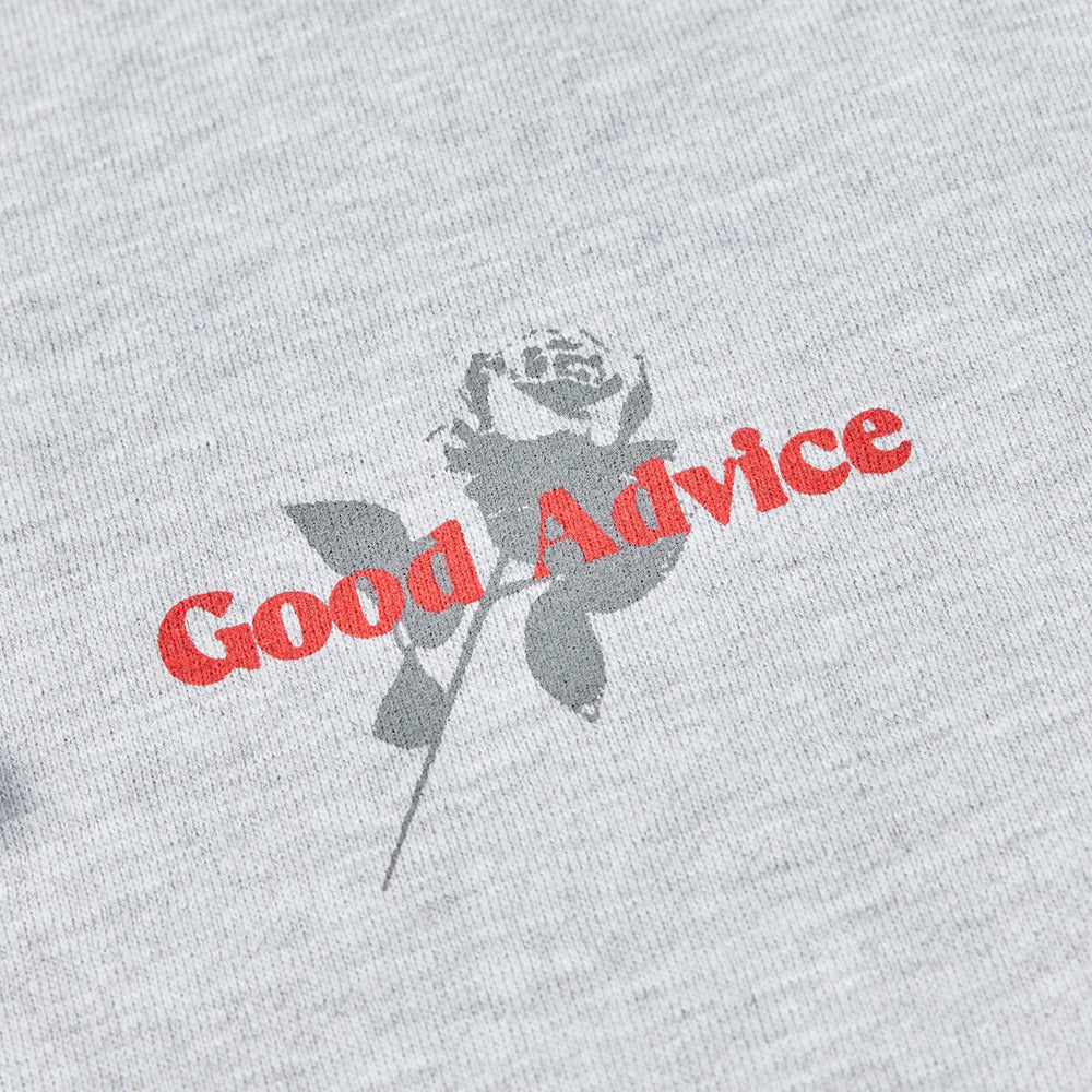 Good Advice Chat Line Hooded Sweatshirt - Heather Grey