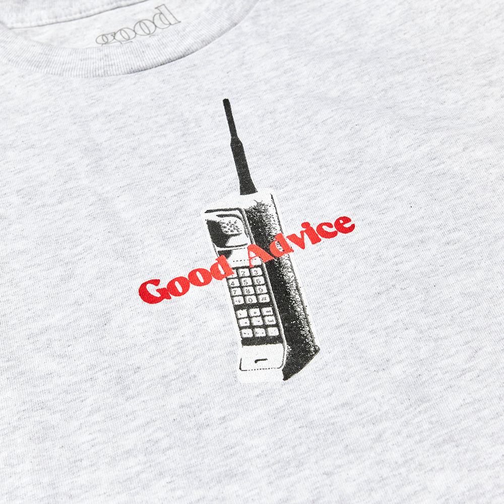 Good Advice Chat Line T-shirt - Ash