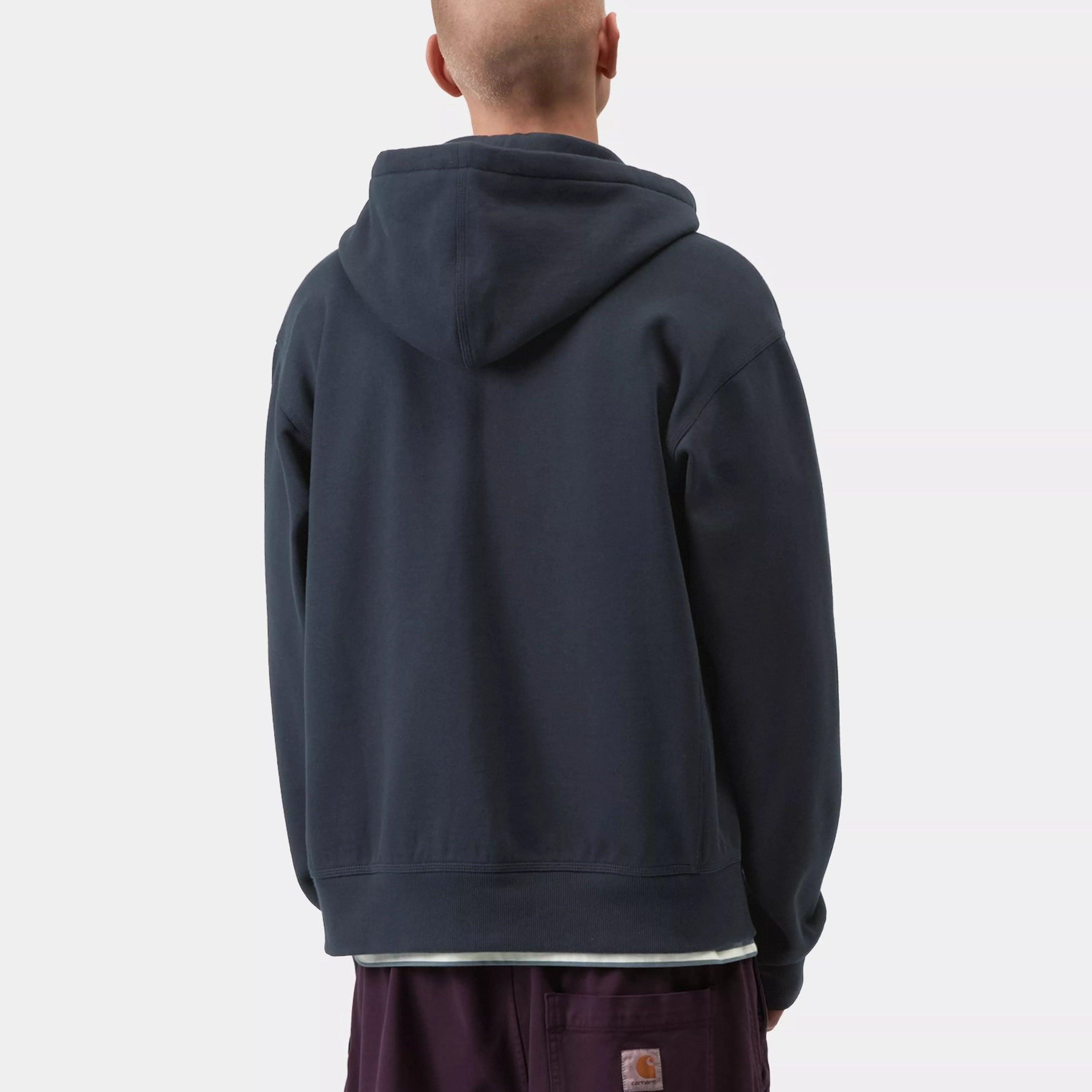 Carhartt WIP Hooded American Script Jacket - Deep Night