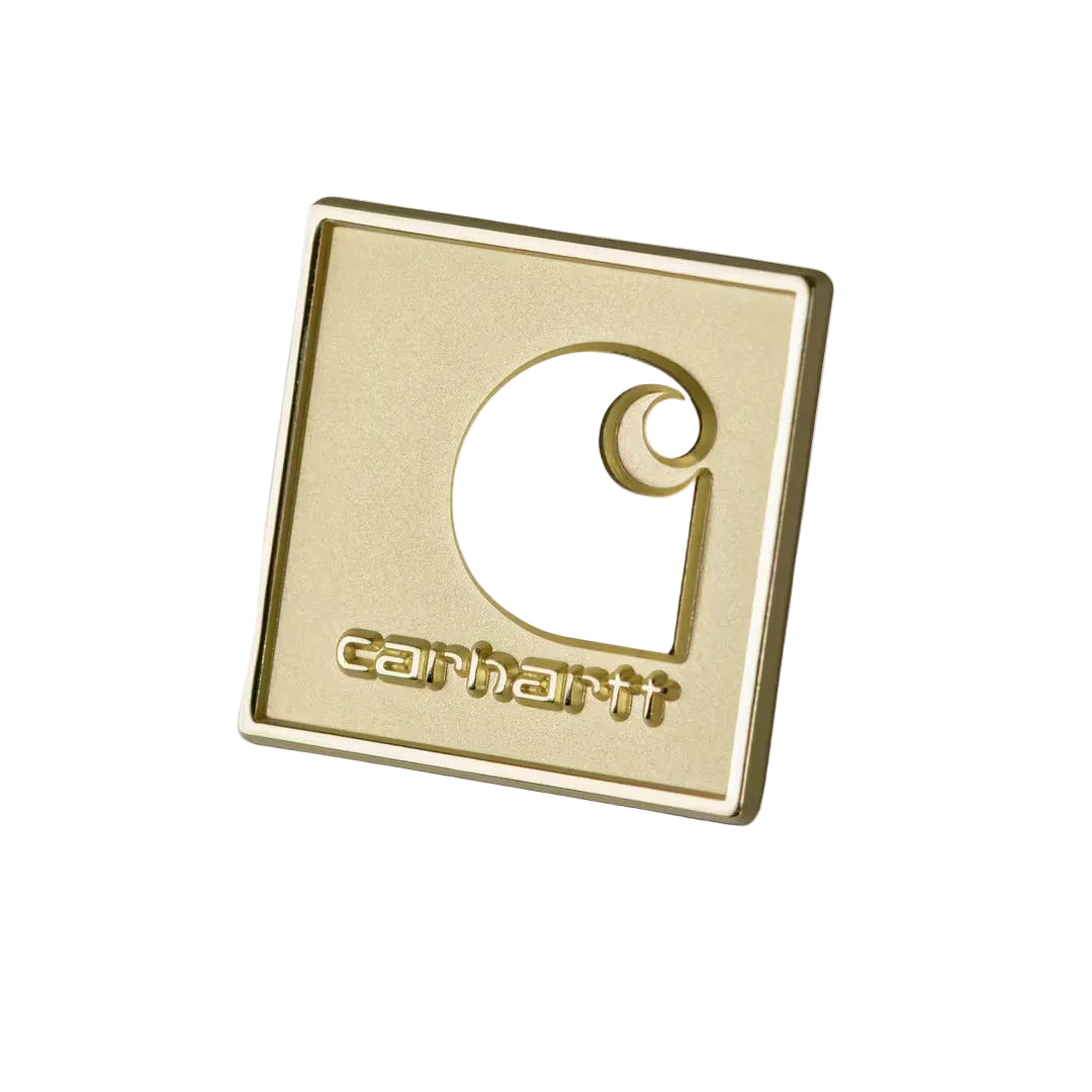 Carhartt WIP Square Label Pin - Gold