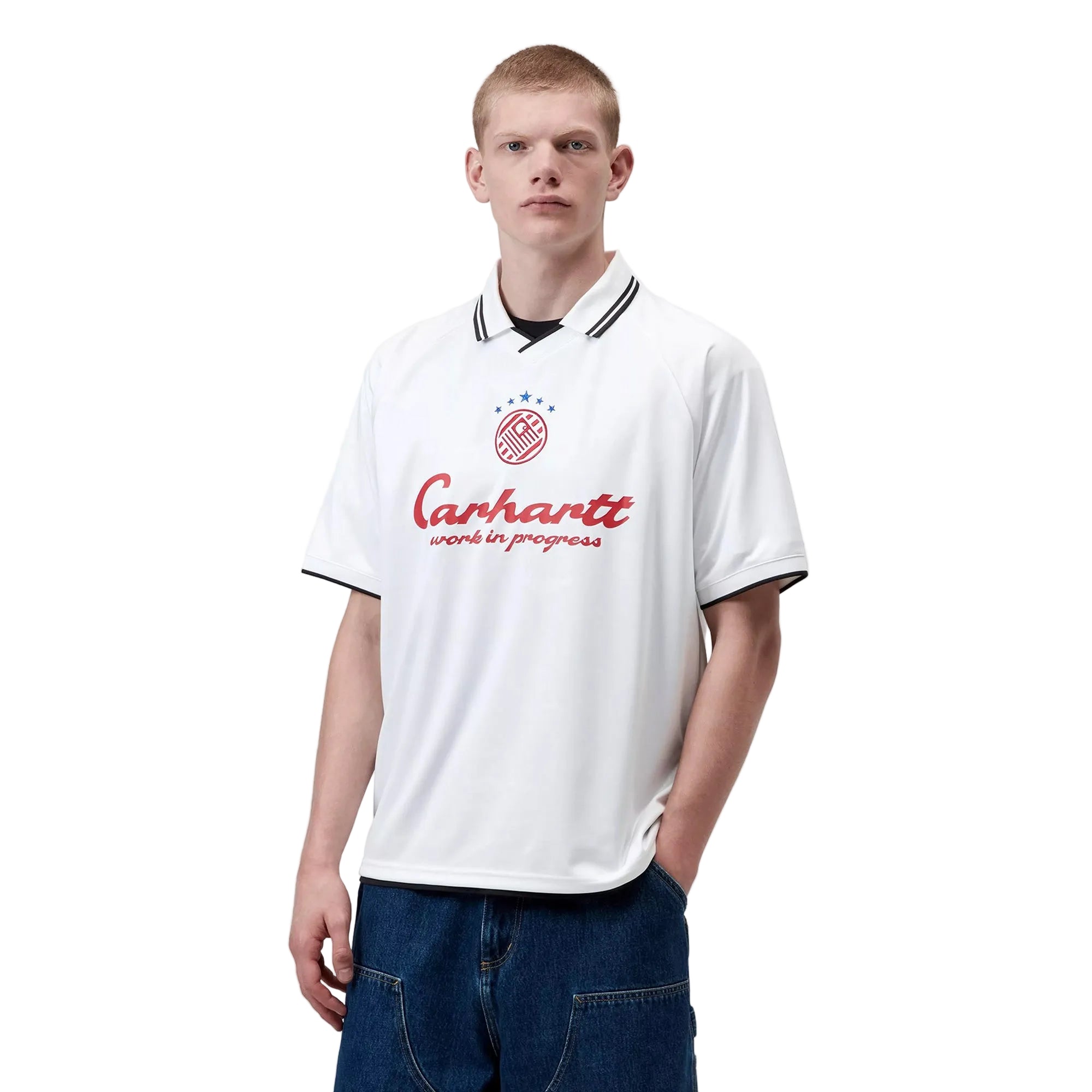 Carhartt WIP Terrace Football Shirt - White