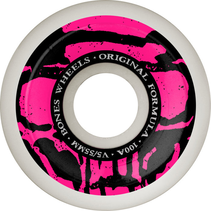 Bones Mummy Skulls OG Formula V5 Sidecut 100A Wheels - 55mm