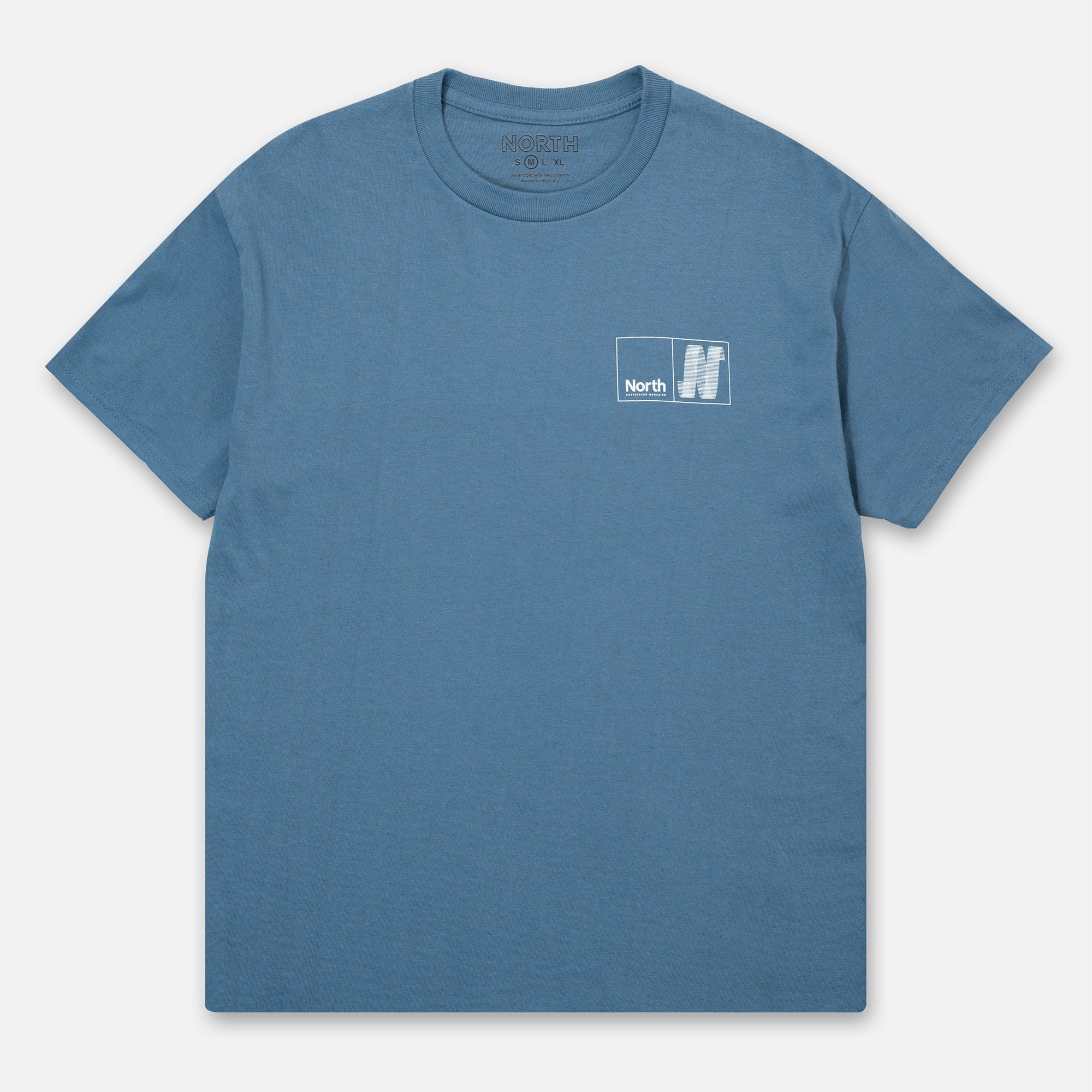 North N Logo T-shirt - Indigo Blue/White