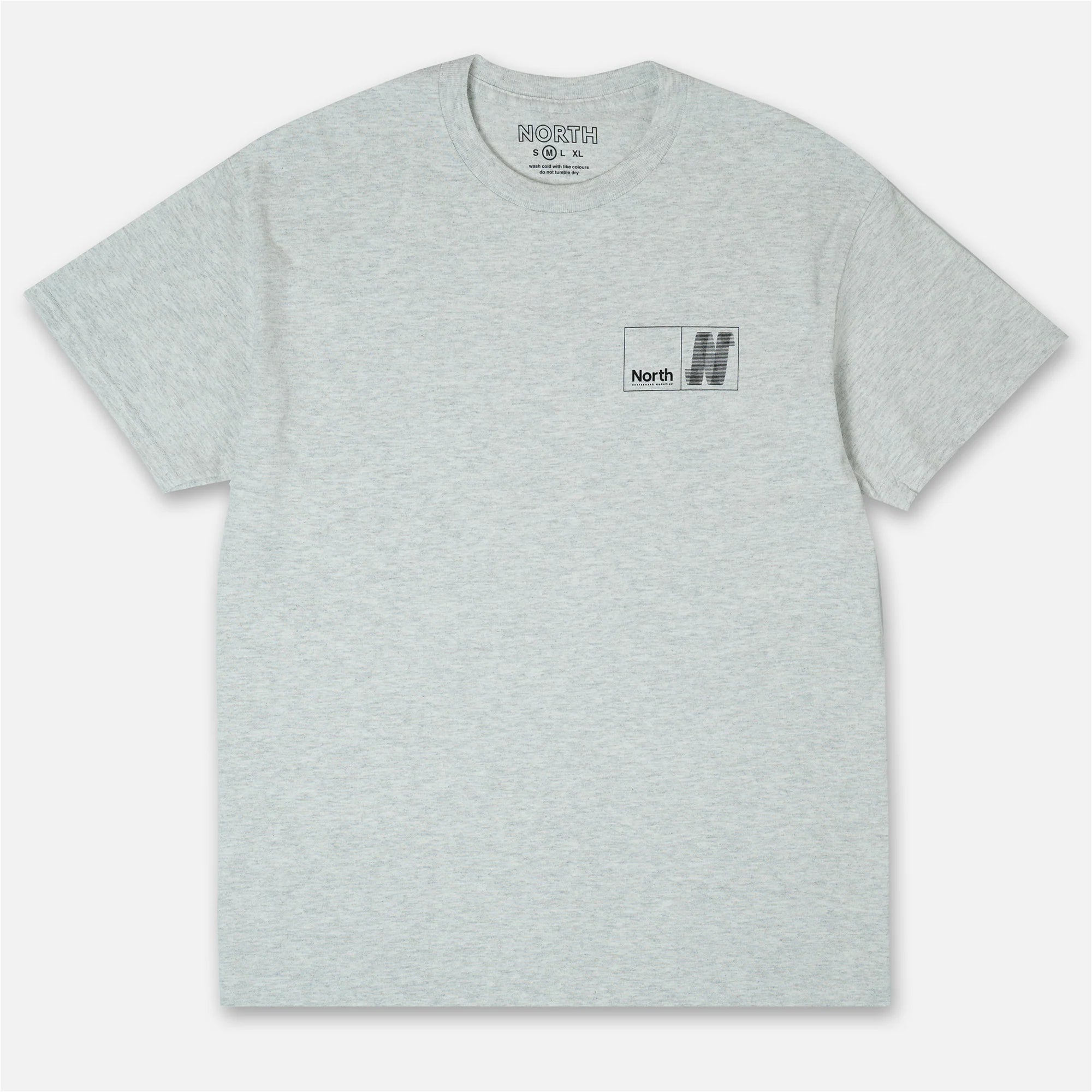 North N Logo T-shirt - Ash/Black