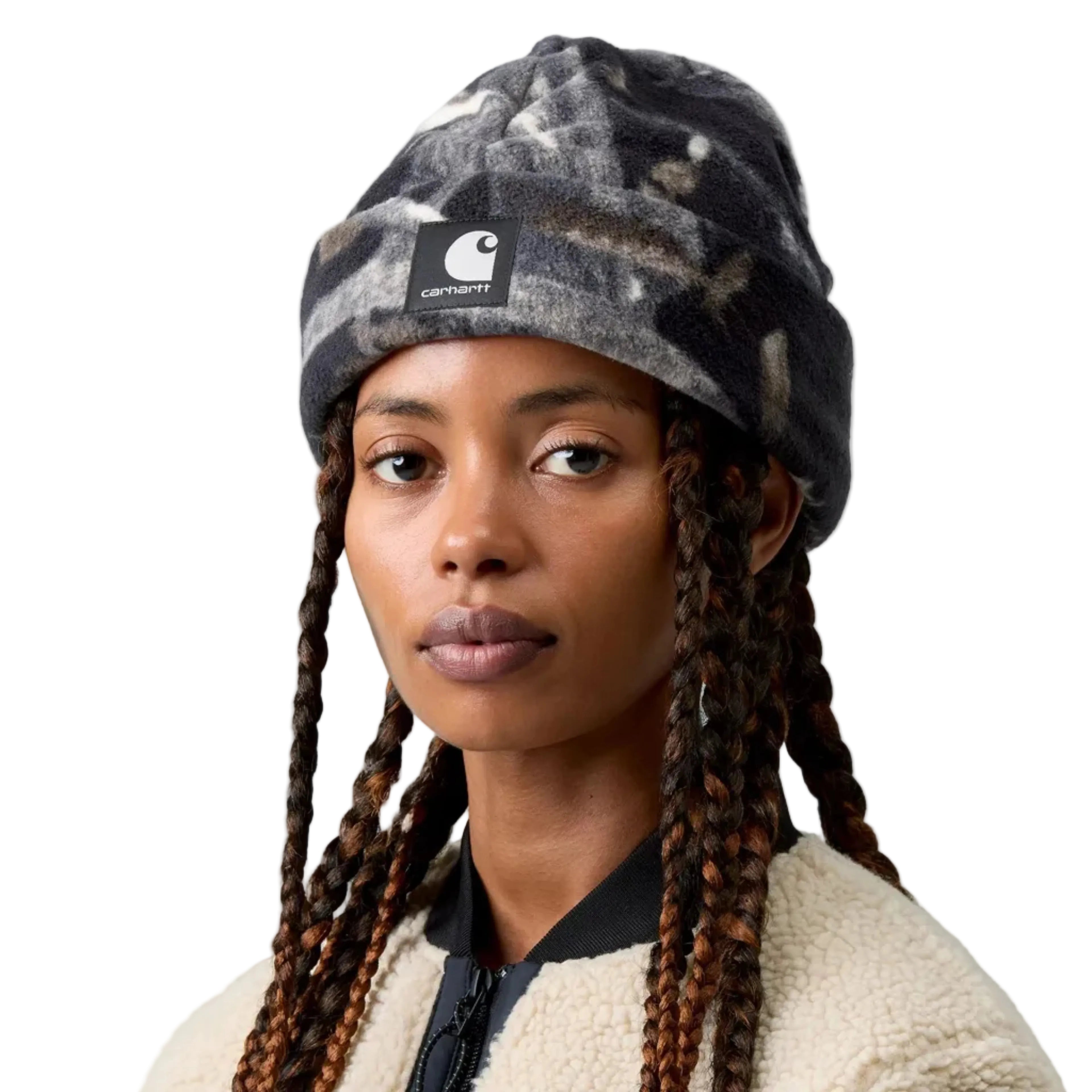 Carhartt WIP Blevin Beanie - Camo Feather Tree/Black