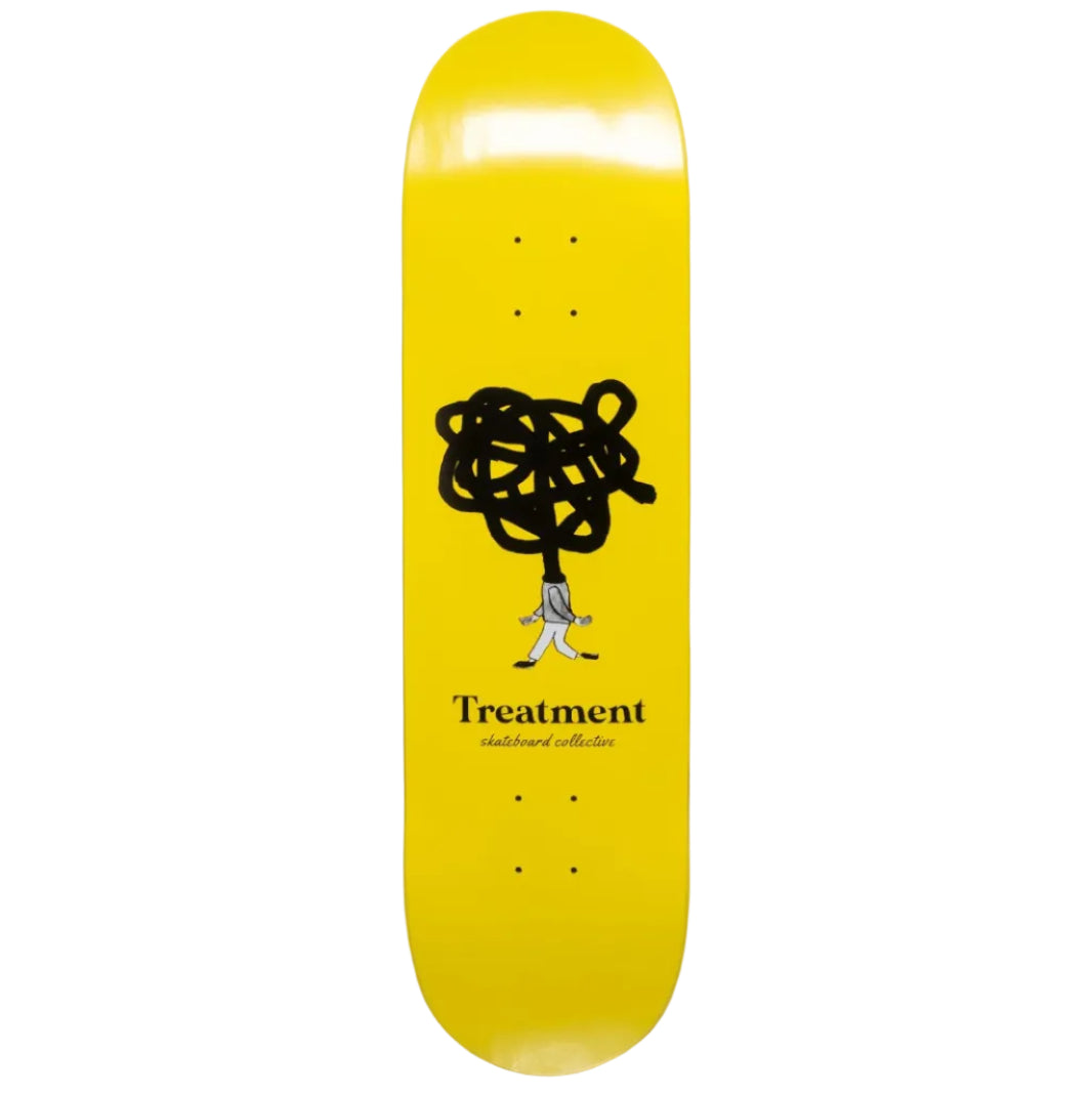 Treatment Skateboards Muddle Head Deck Yellow/Black- 8.25"