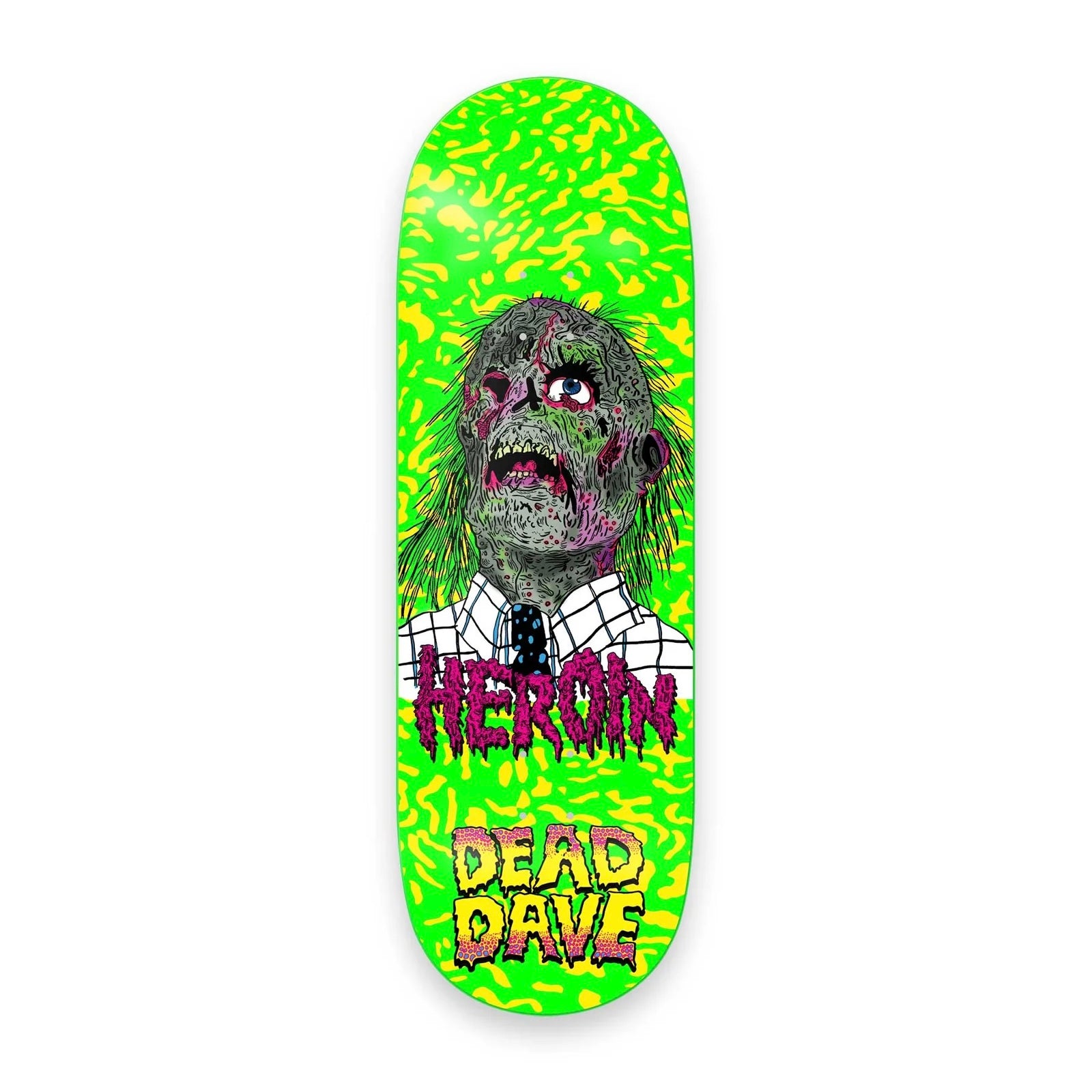Heroin Skateboards Dead Dave Dead Head Deck - 10.25”