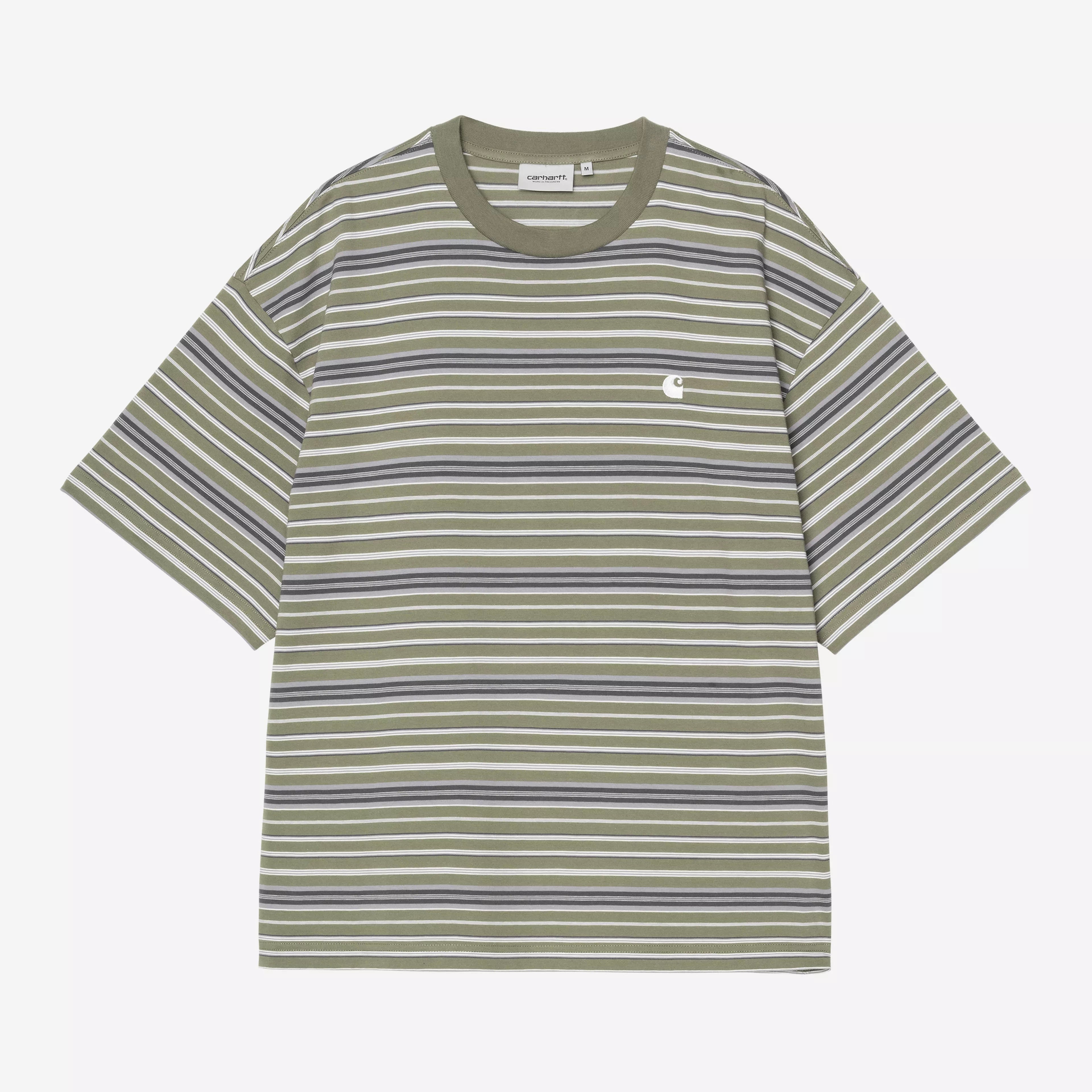 Carhartt WIP S/S Zane T-shirt - Zane Stripe/Dollar Green