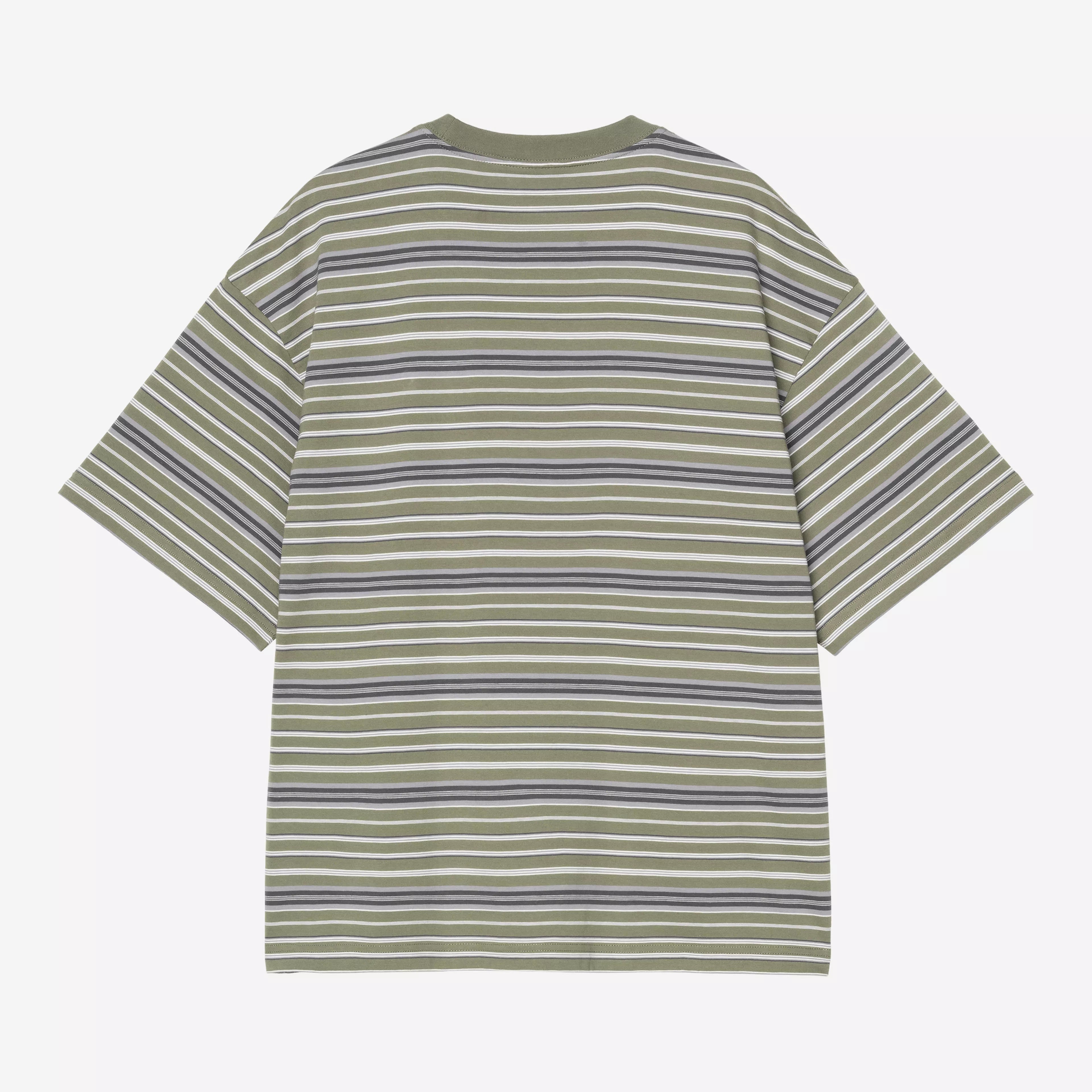 Carhartt WIP S/S Zane T-shirt - Zane Stripe/Dollar Green