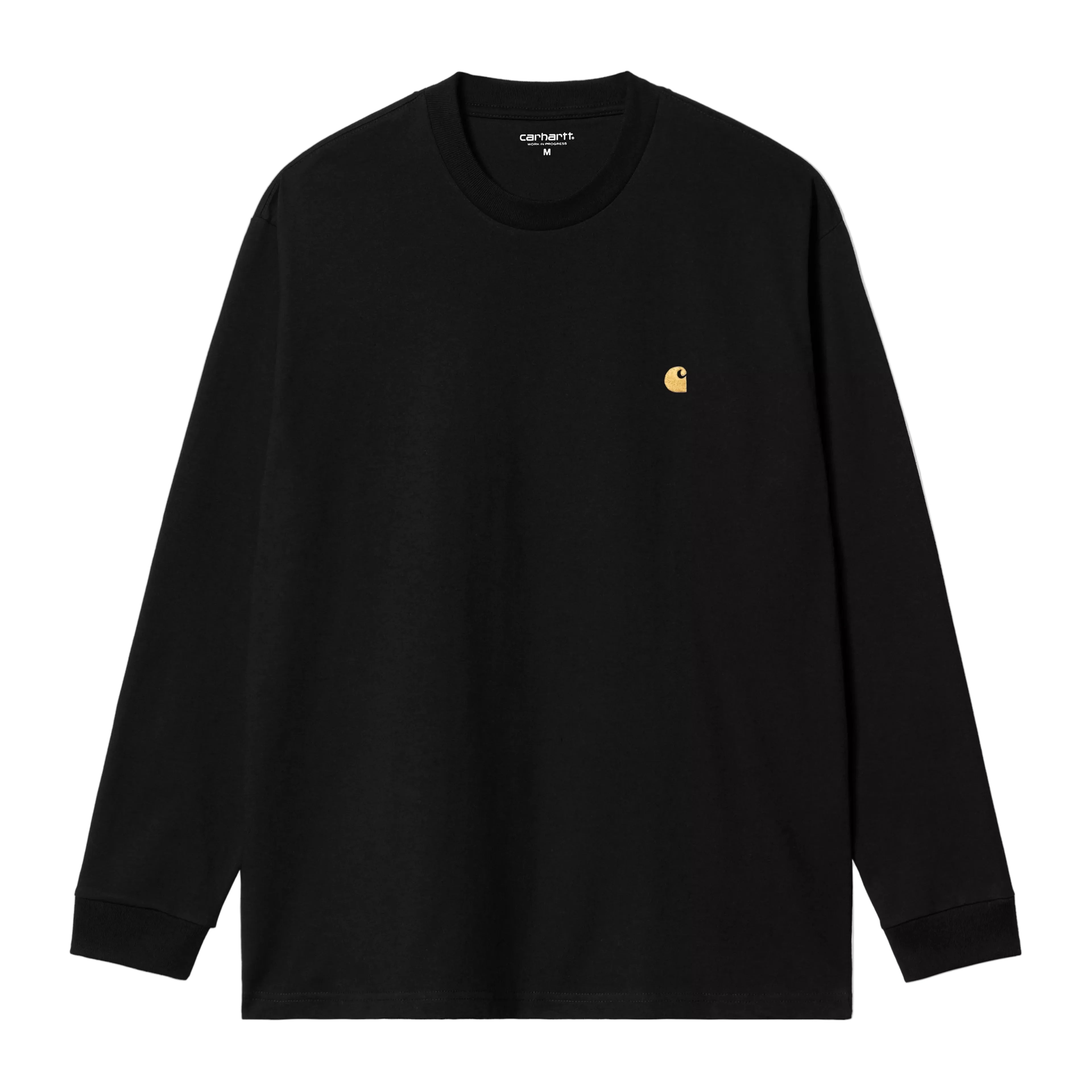 Carhartt WIP L/S Chase T-shirt - Black/Gold