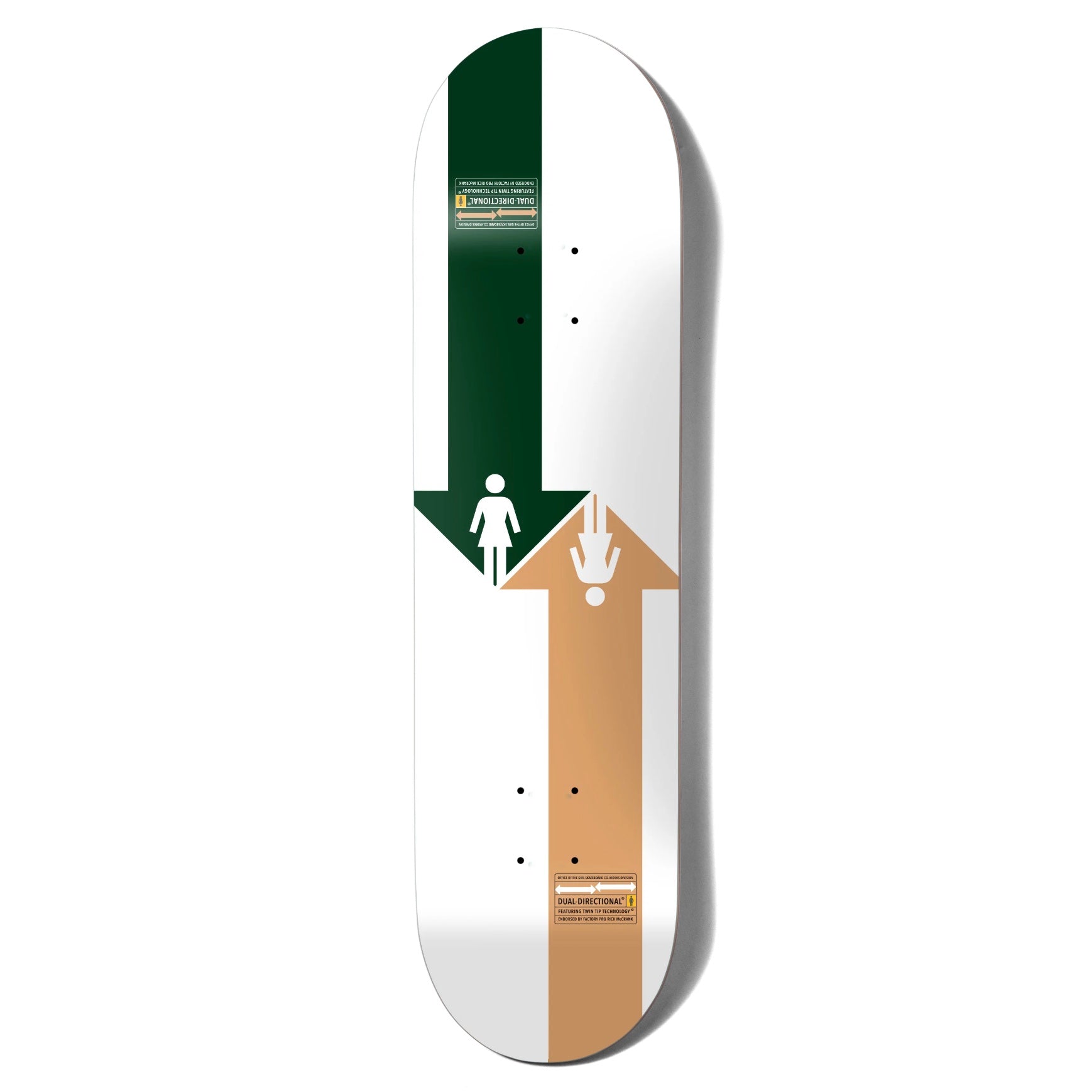 Girl Rick McCrank Dual Directional Deck - 8.25”
