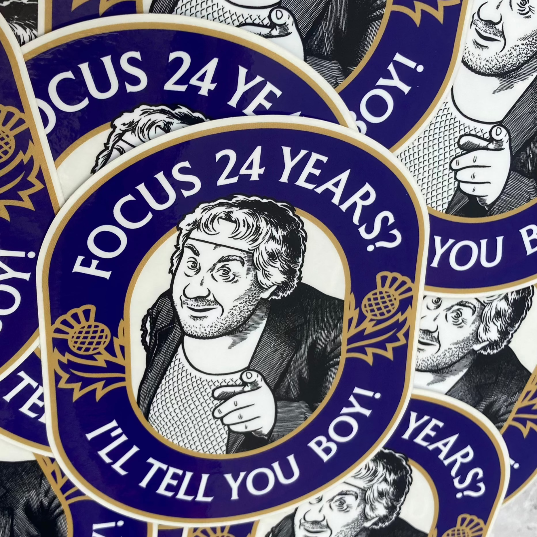 Focus I'll Tell You Boy 24 Year Anniversary Sticker