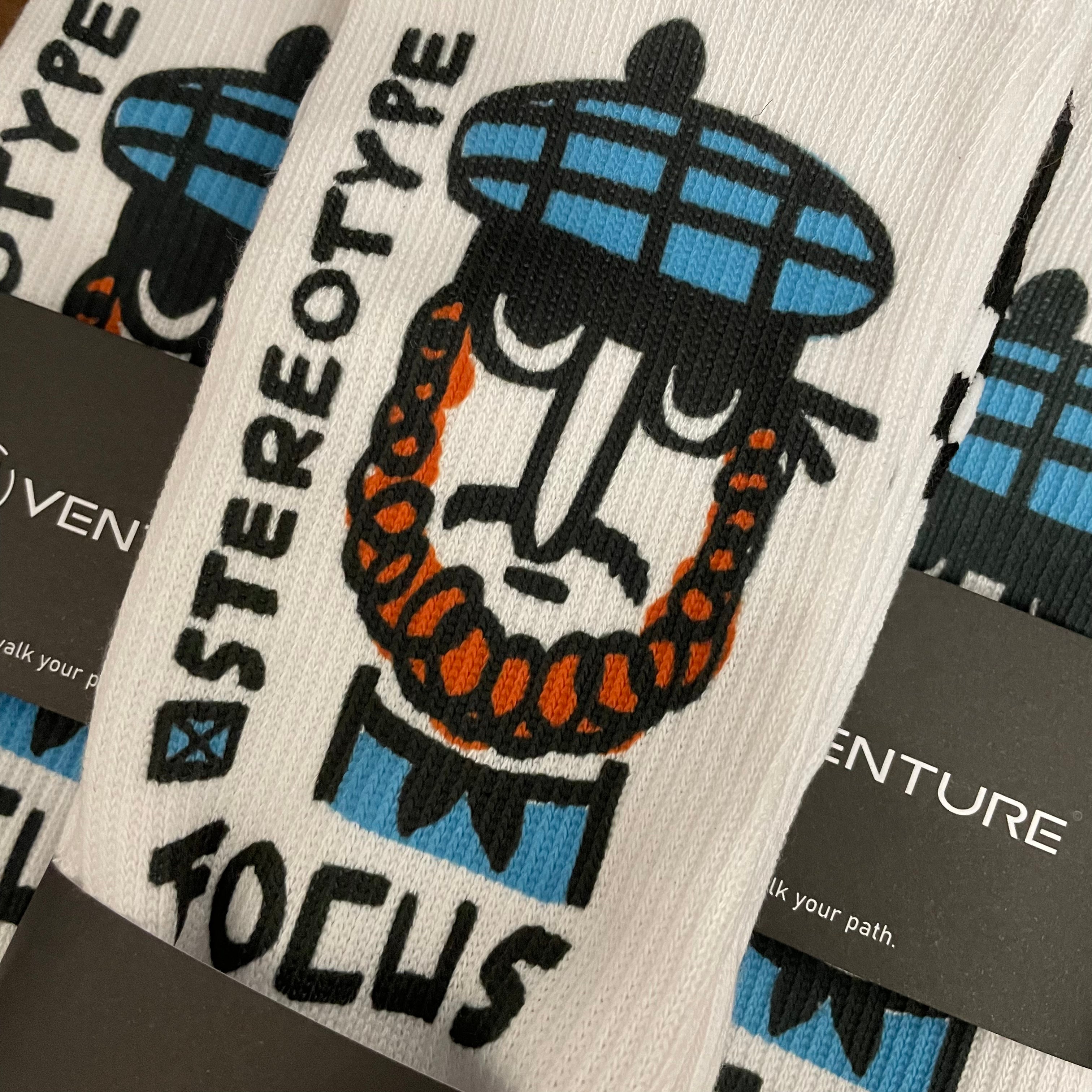 Focus Stereotype Socks - White