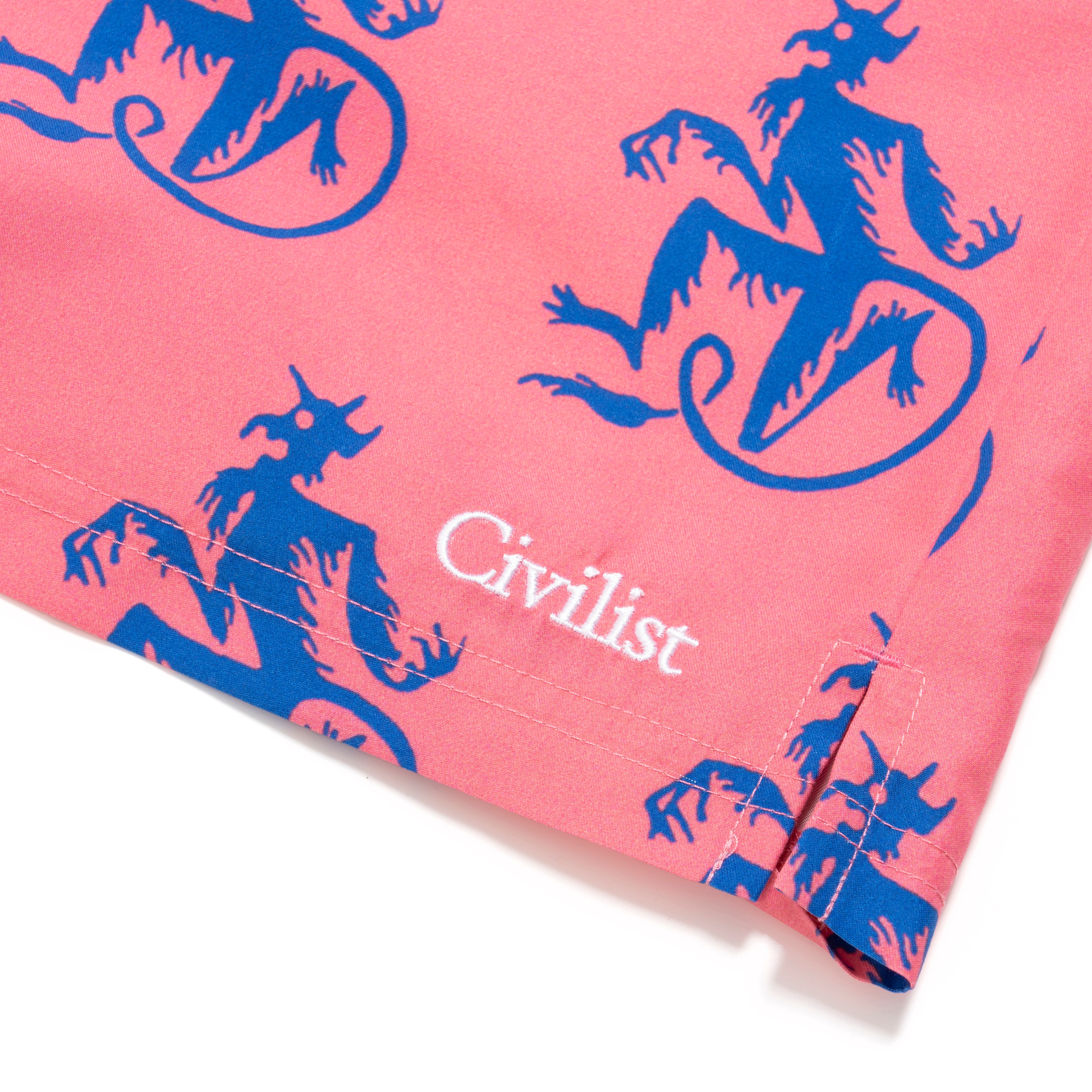 Civilist Krampus Shorts - Coral