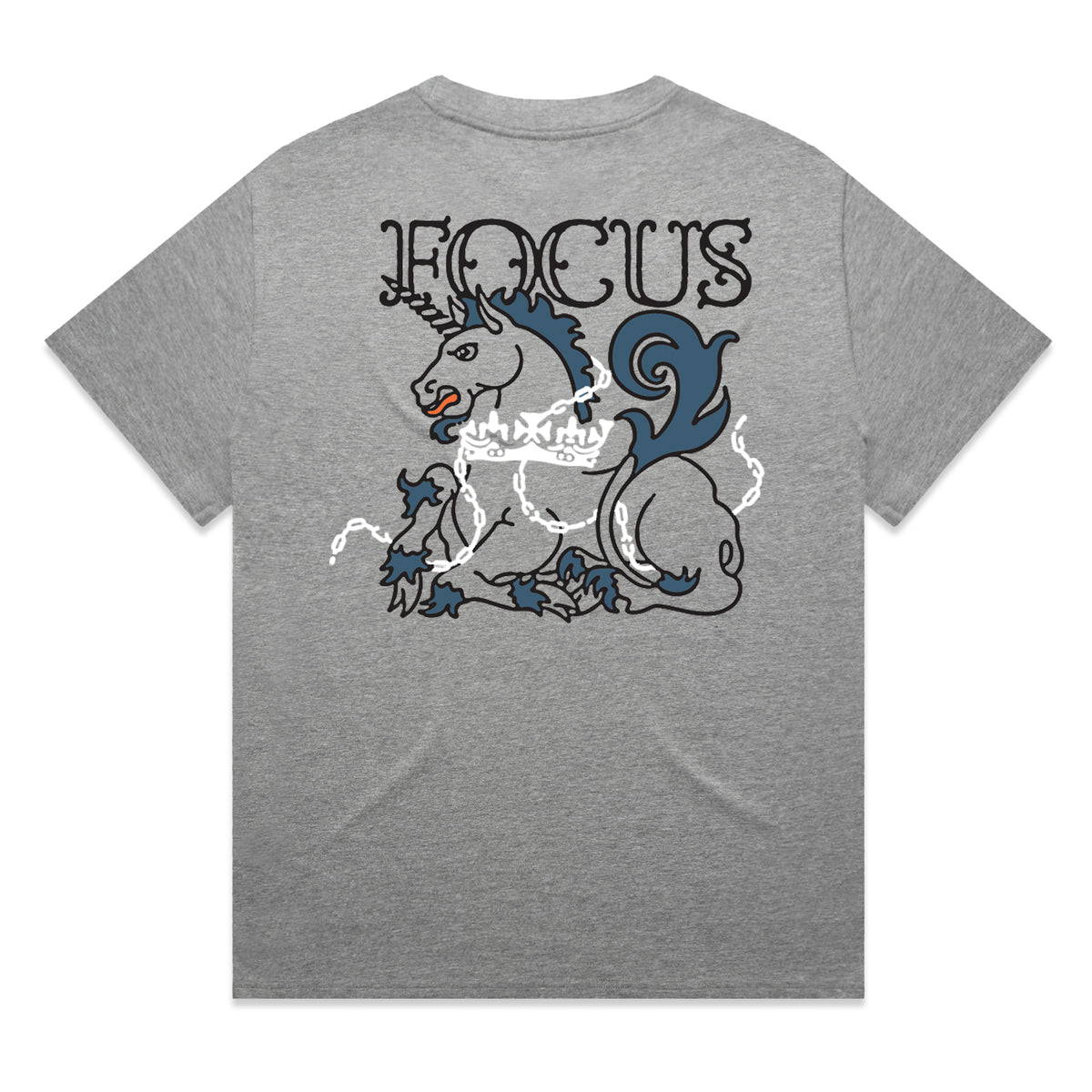 Focus 25th Anniversary Unicorn T-shirt - Graphite Heather