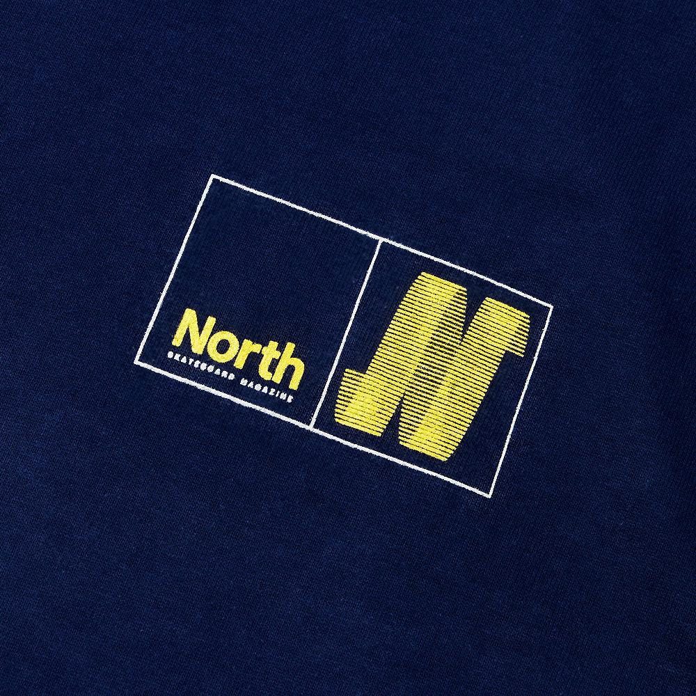 North N Logo T-shirt - Navy/Amber/Smoke