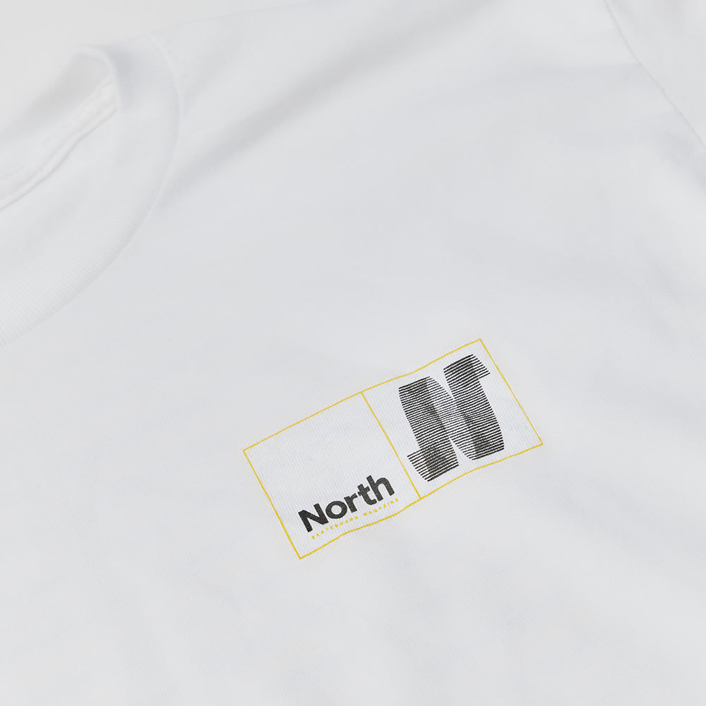 North N Logo T-shirt - White/Black/Yellow