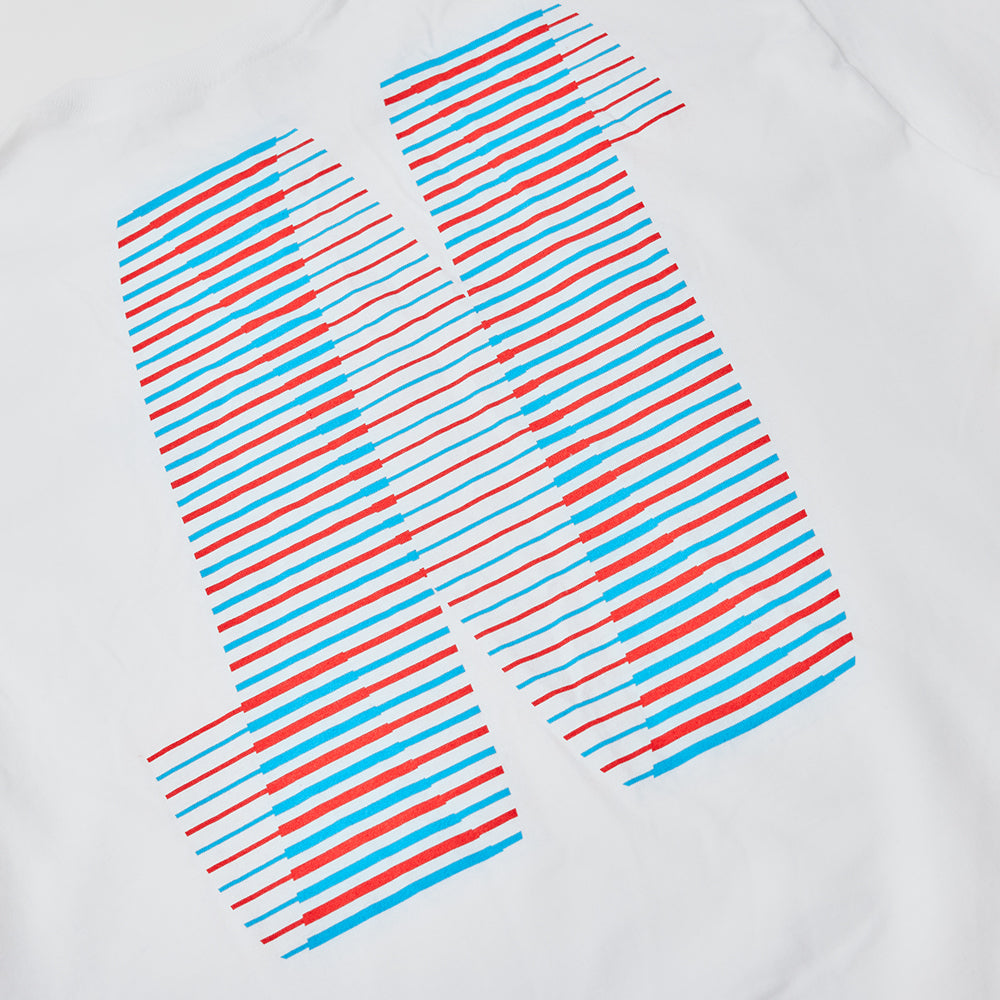 North N Logo T-shirt - White/Blue/Red