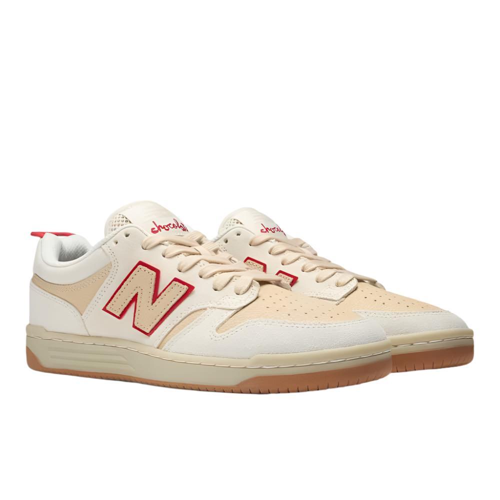 New Balance Numeric x Chocolate Skateboards NM480 - Sea Salt/Red